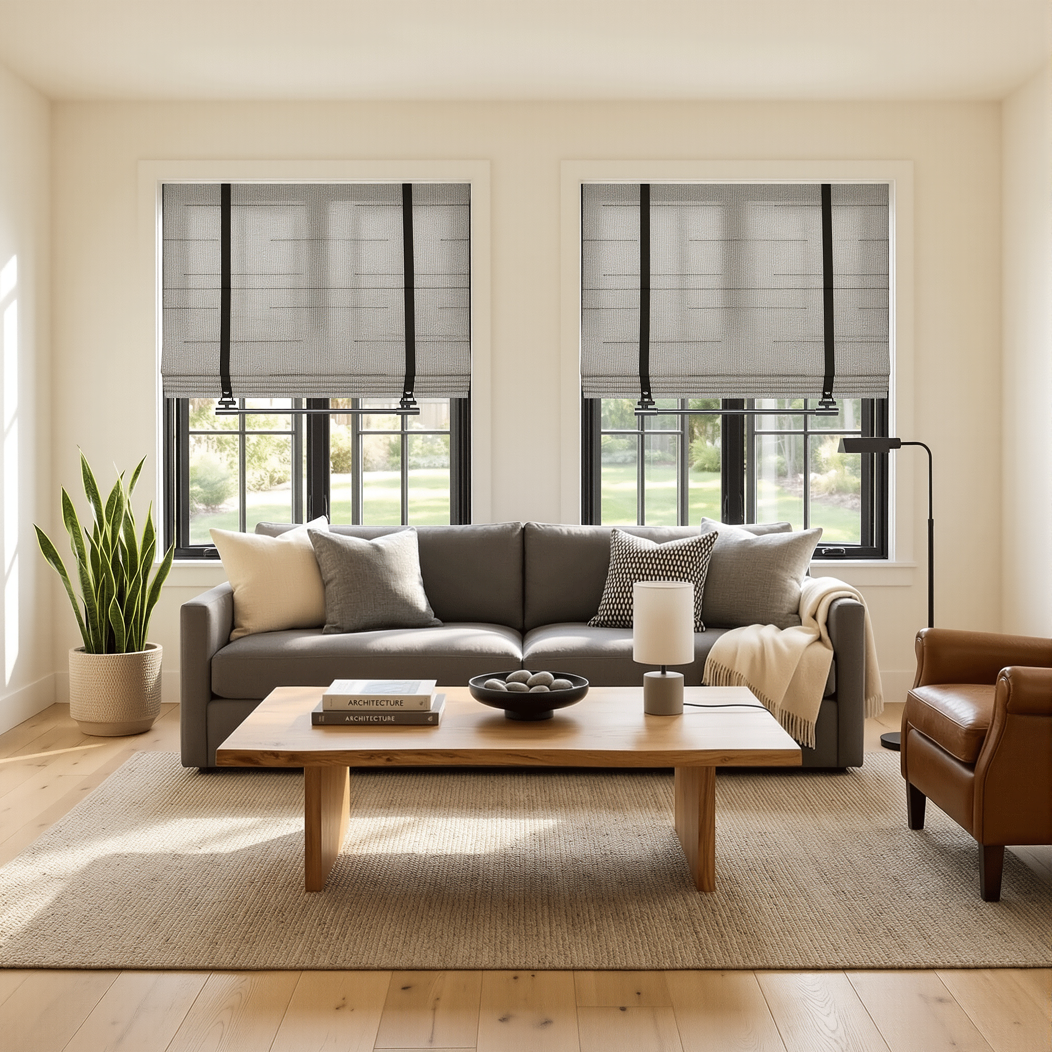 Matilda Custom Linen Roman Shades