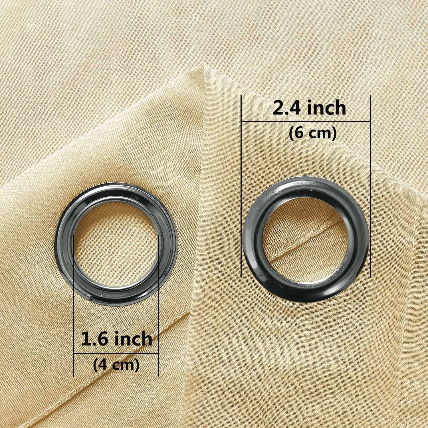 DWCN Faux Linen Sheer Curtains - DWCN Official