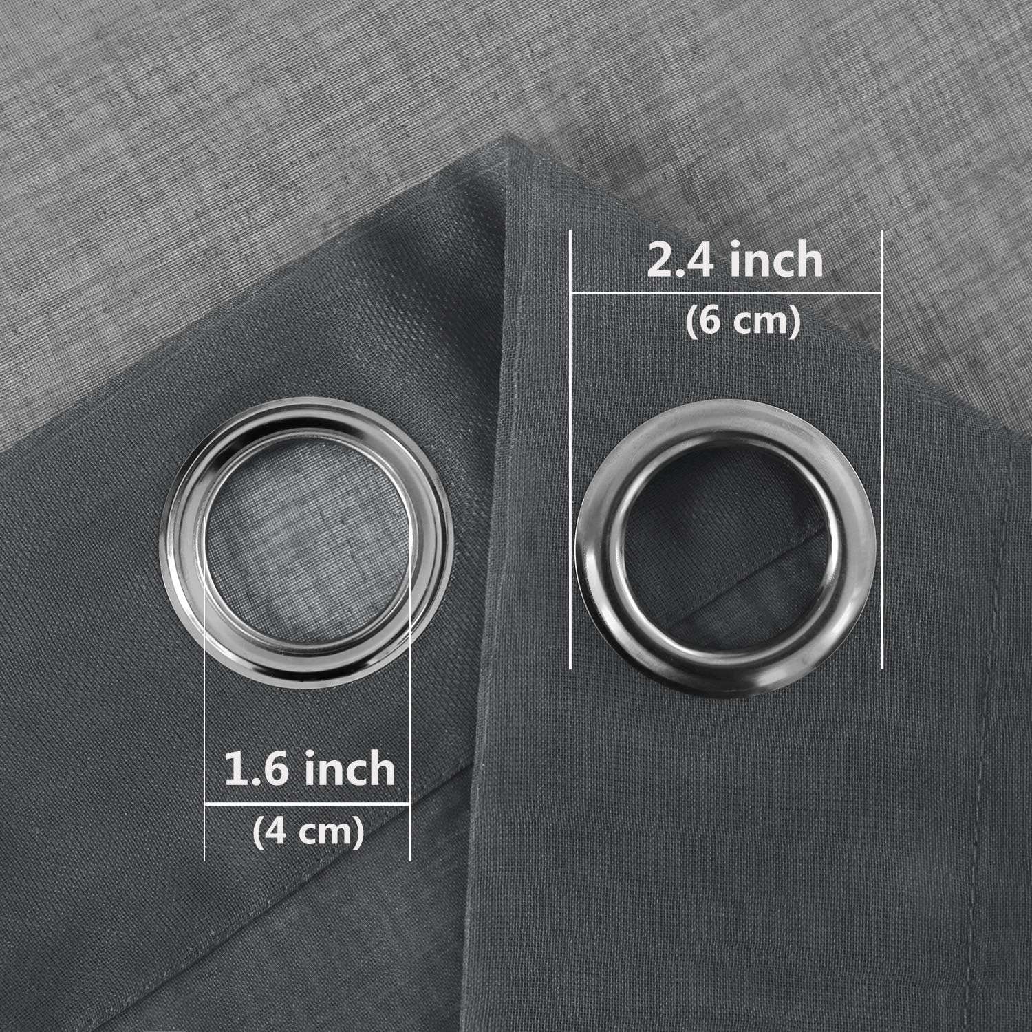DWCN Faux Linen Sheer Curtains - DWCN Official