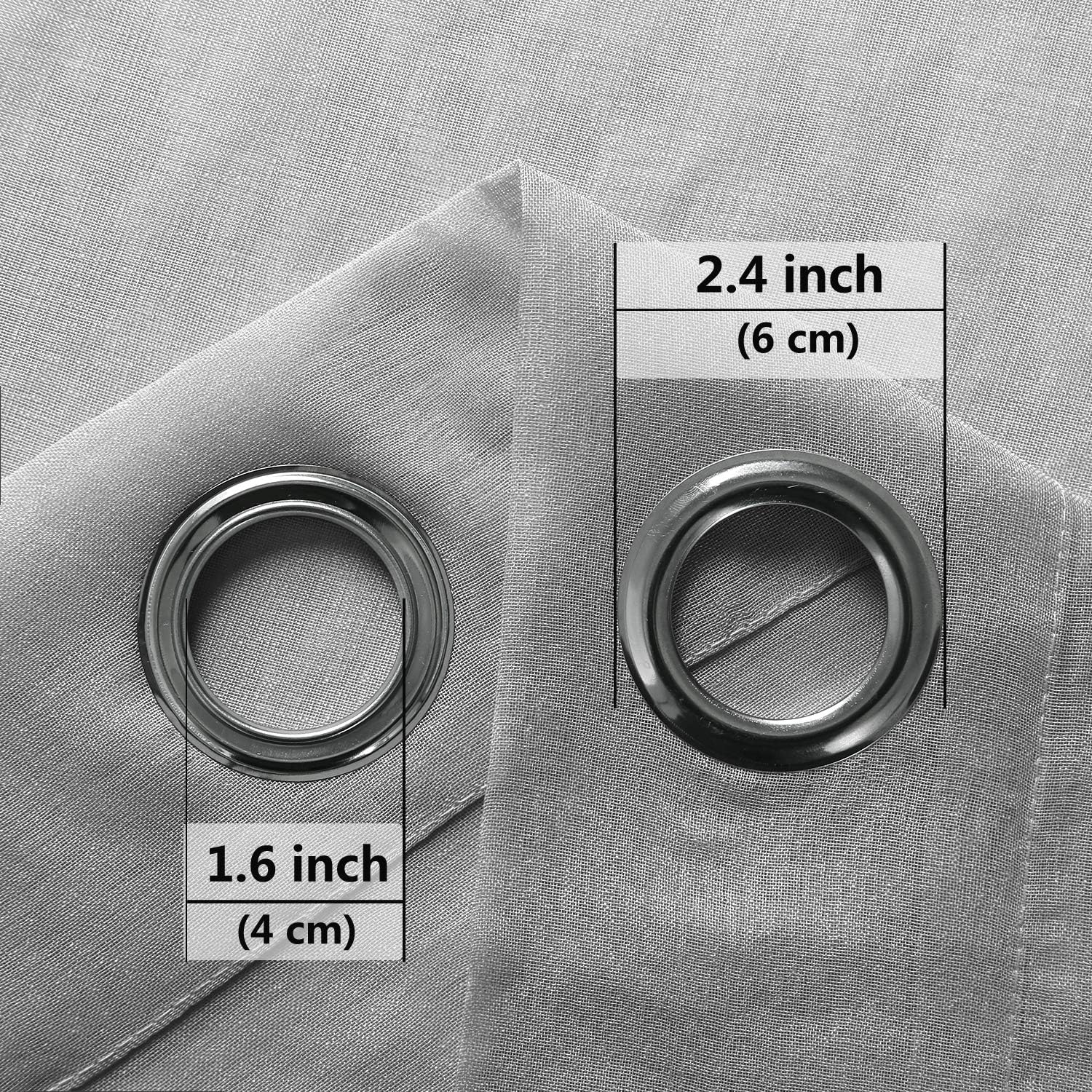 DWCN Faux Linen Sheer Curtains - DWCN Official