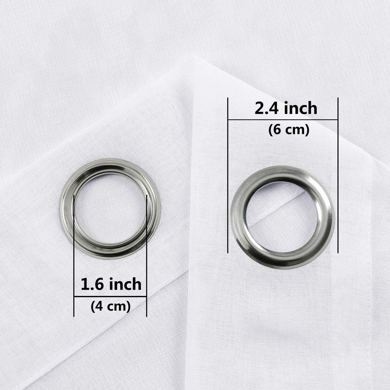 4pcs/SET Curtains - 2pcs Ombre Blackout Curtains And 2pcs Semi Sheer Curtains