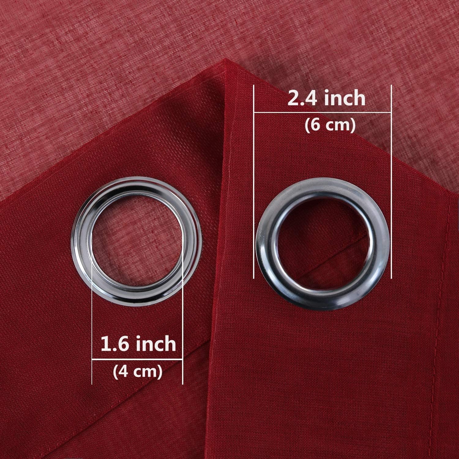 DWCN Faux Linen Sheer Curtains - DWCN Official