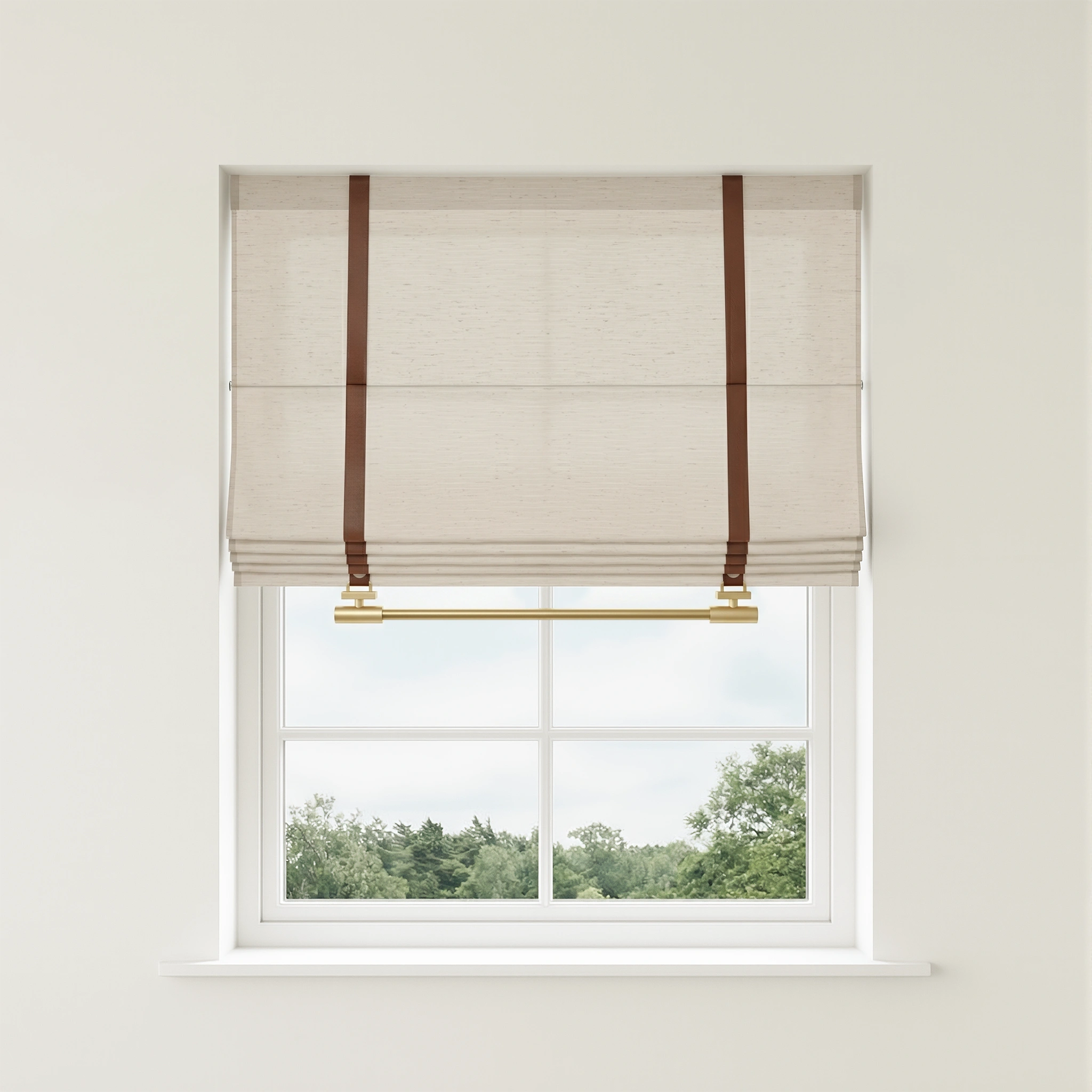 Florence Custom Linen Roman Shades