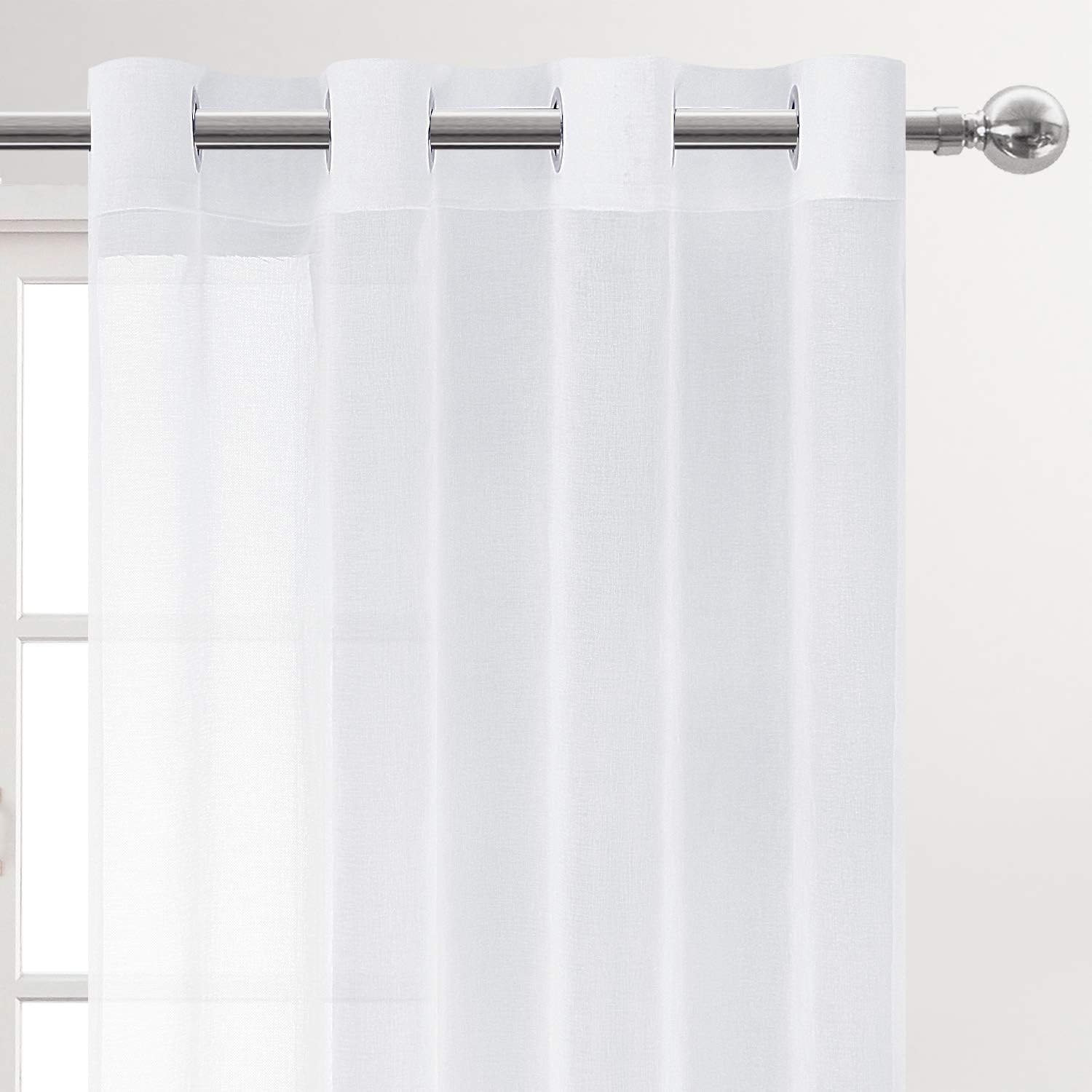 4pcs/SET Curtains - 2pcs Ombre Blackout Curtains And 2pcs Semi Sheer Curtains