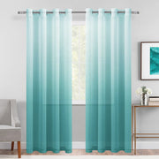 DWCN Faux Linen Ombre Sheer Curtains - DWCN Official