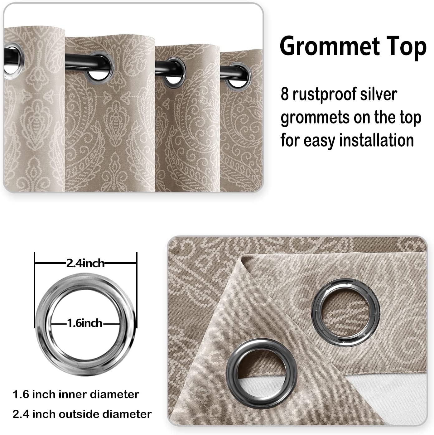 DWCN Ombre Blackout Curtains - DWCN Official