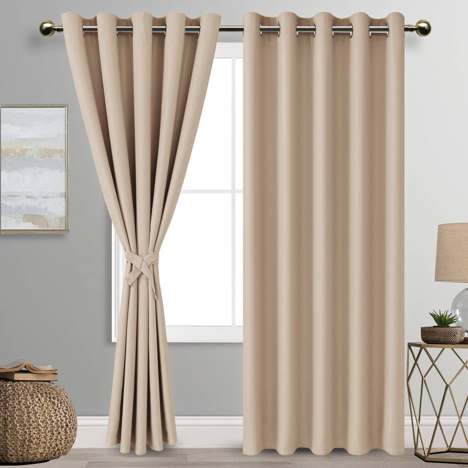 DWCN Grommet Blackout Curtains with Tiebacks - DWCN Official