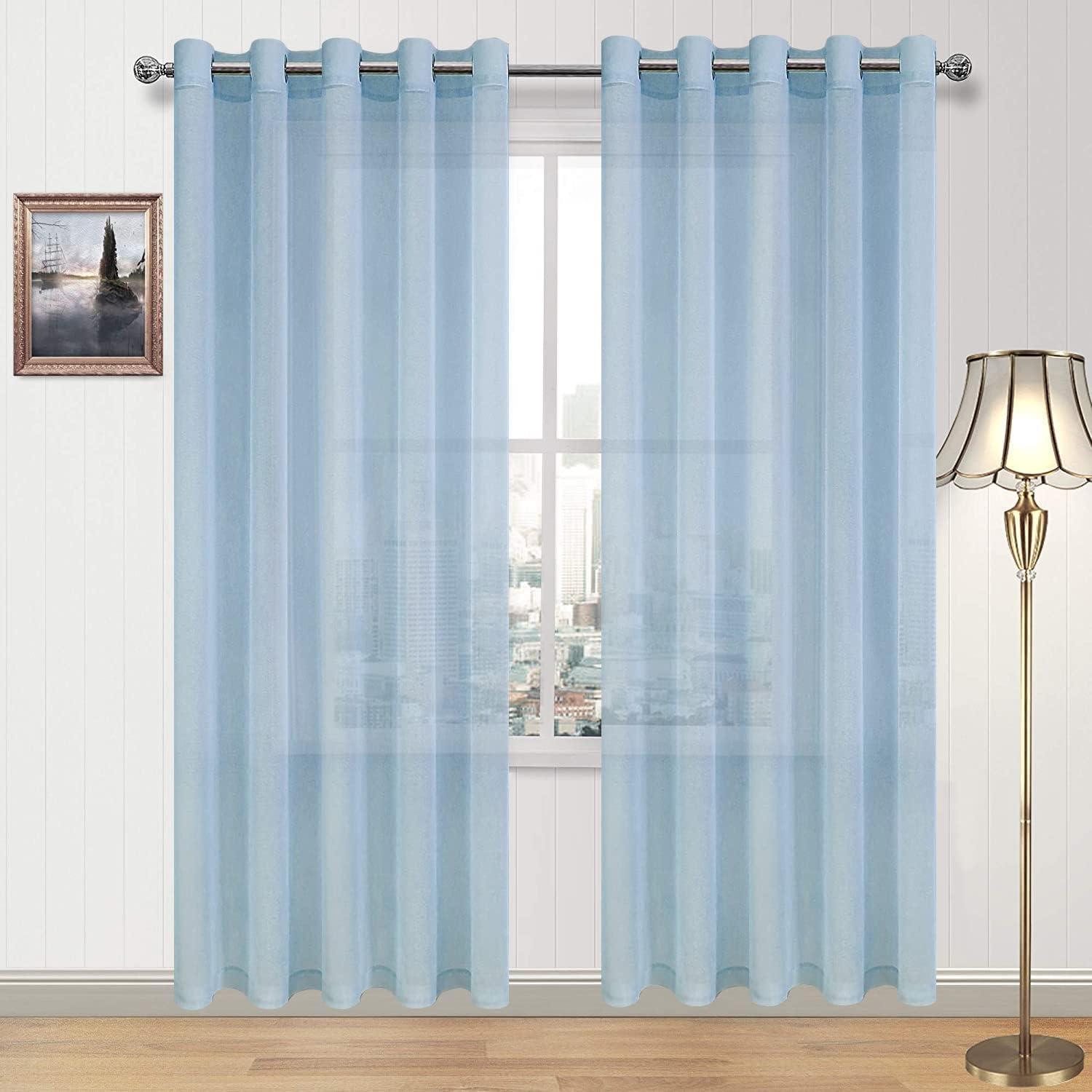 DWCN Faux Linen Sheer Curtains - DWCN Official