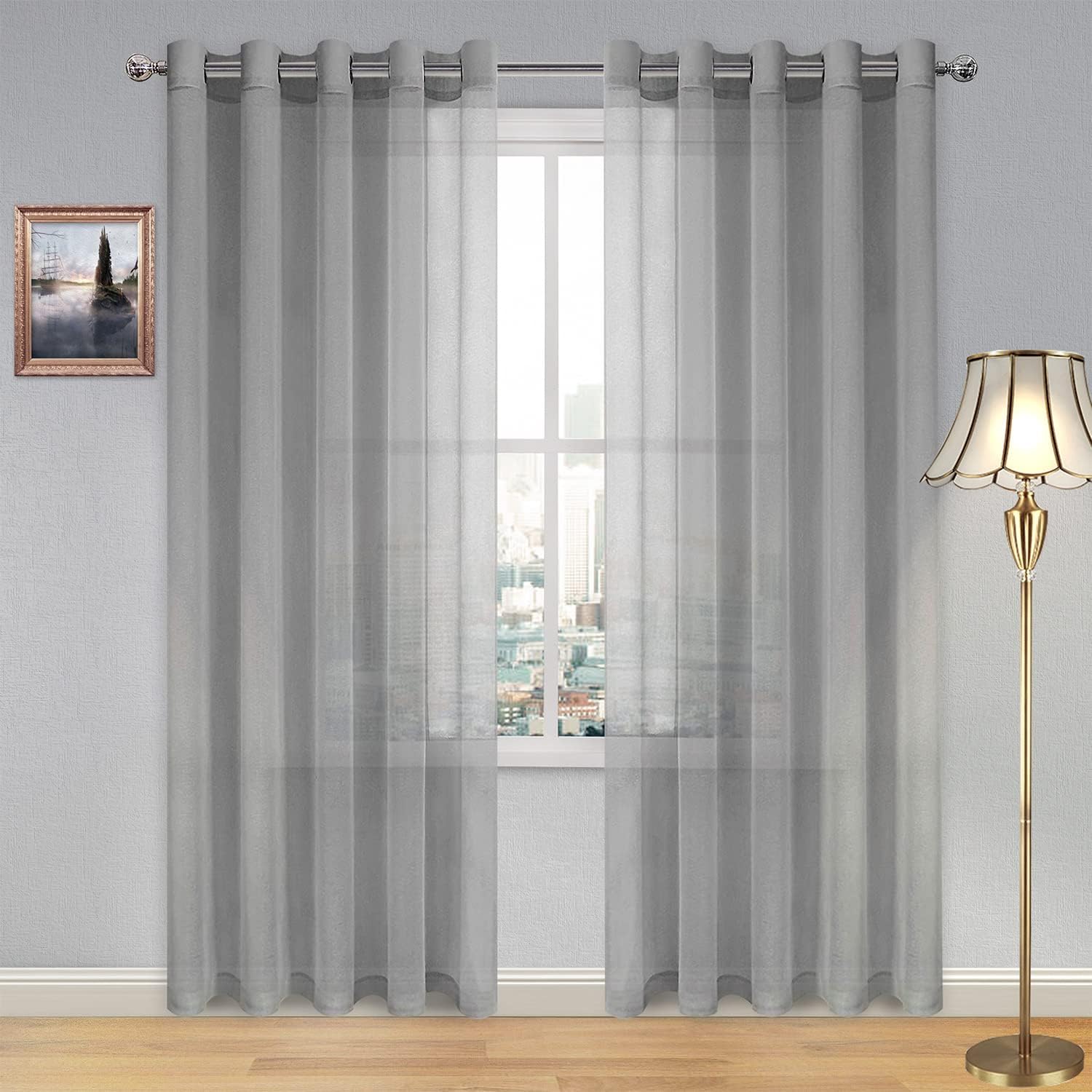 DWCN Faux Linen Sheer Curtains - DWCN Official