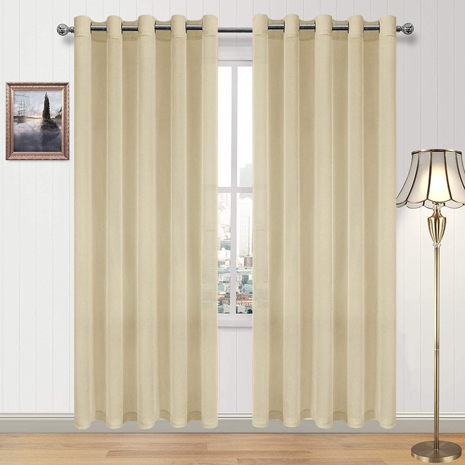 DWCN Faux Linen Sheer Curtains - DWCN Official