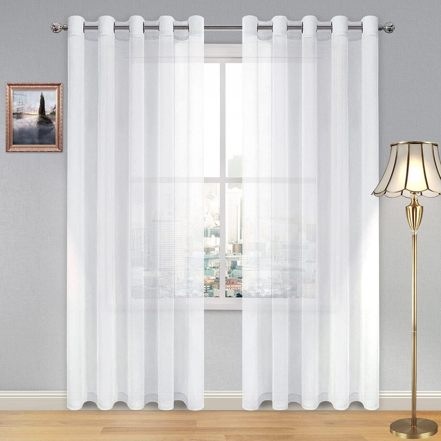 DWCN Faux Linen Sheer Curtains - DWCN Official