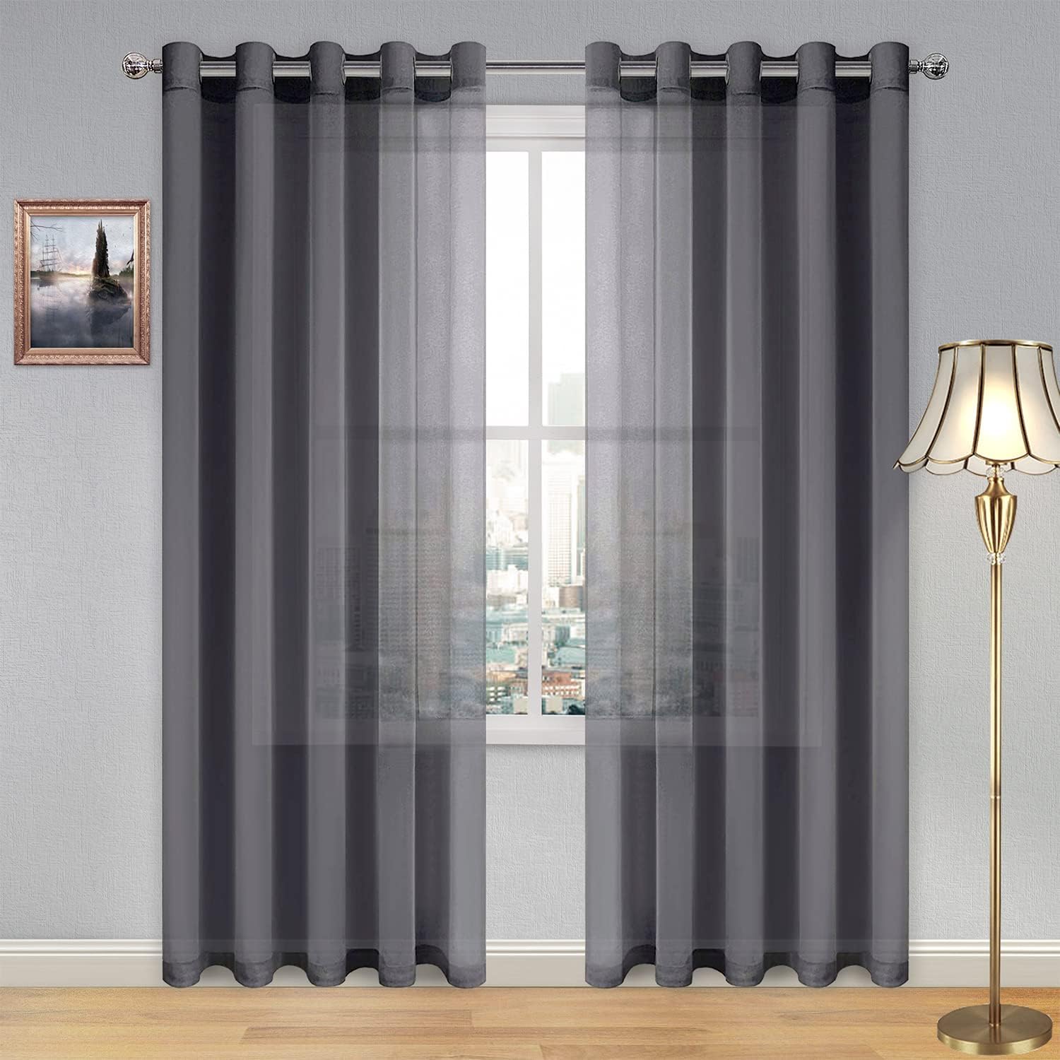DWCN Faux Linen Sheer Curtains - DWCN Official