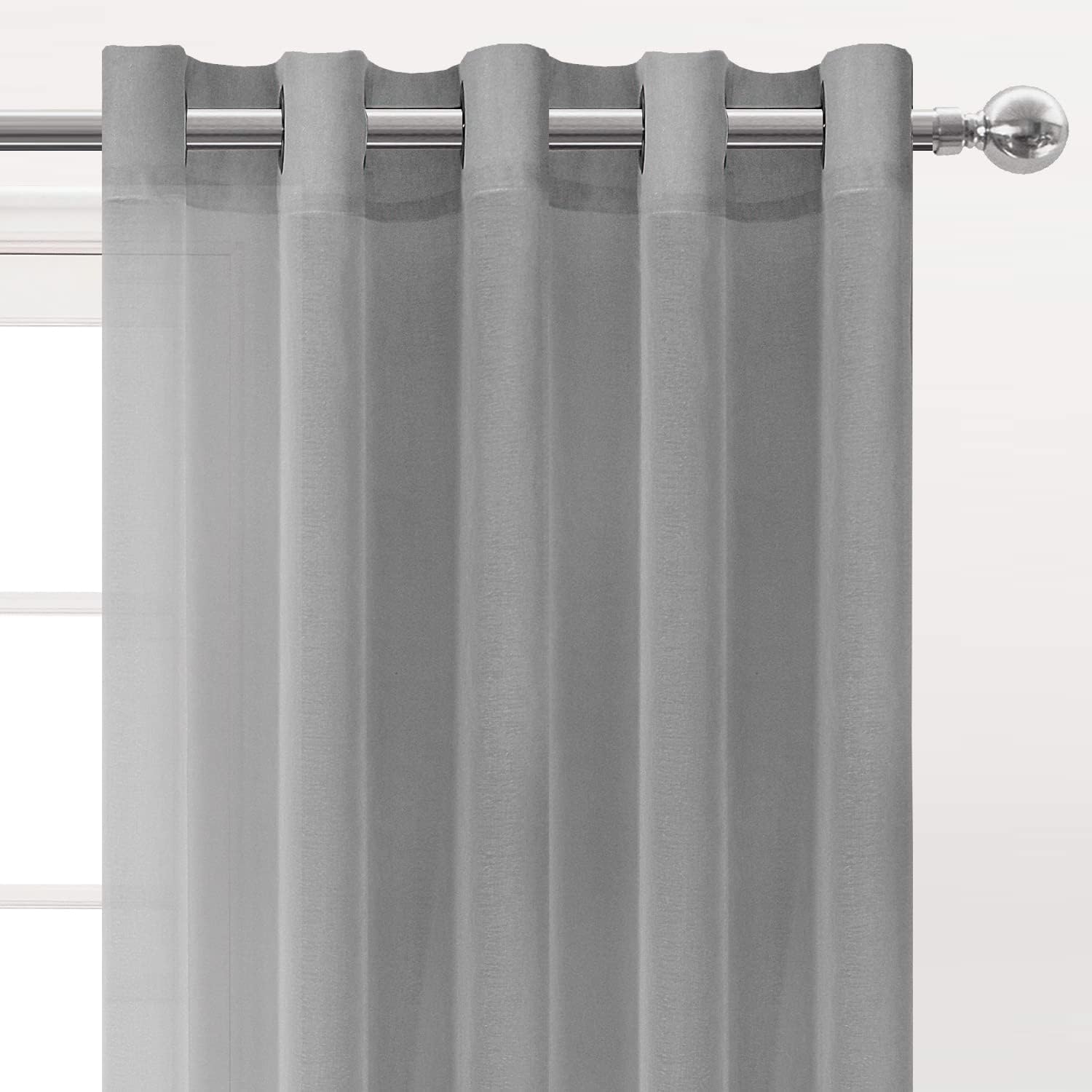 DWCN Faux Linen Sheer Curtains - DWCN Official