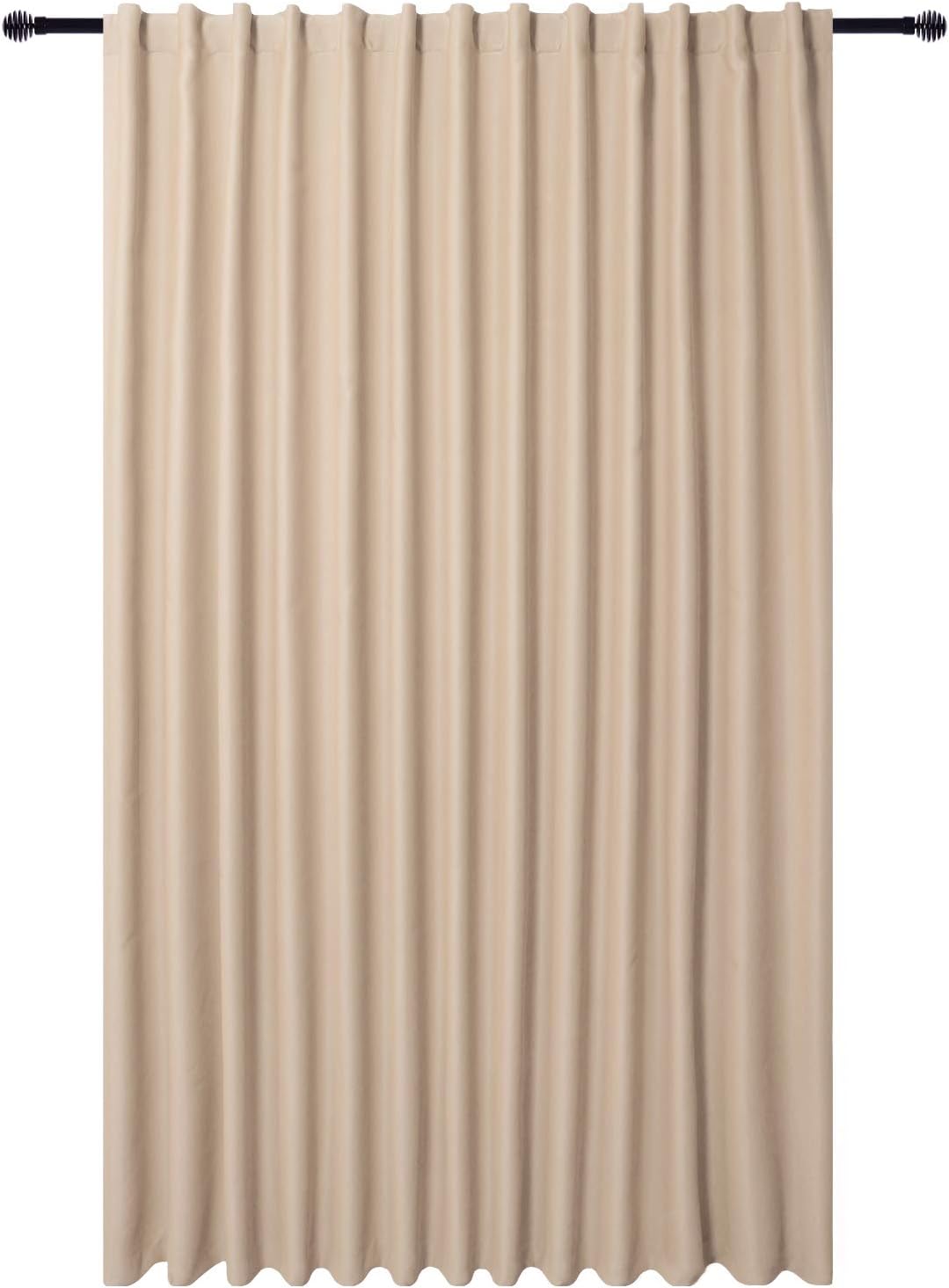Custom Curtains: 1 Panel Wide Width Blackout Curtain, Room Divider Curtains