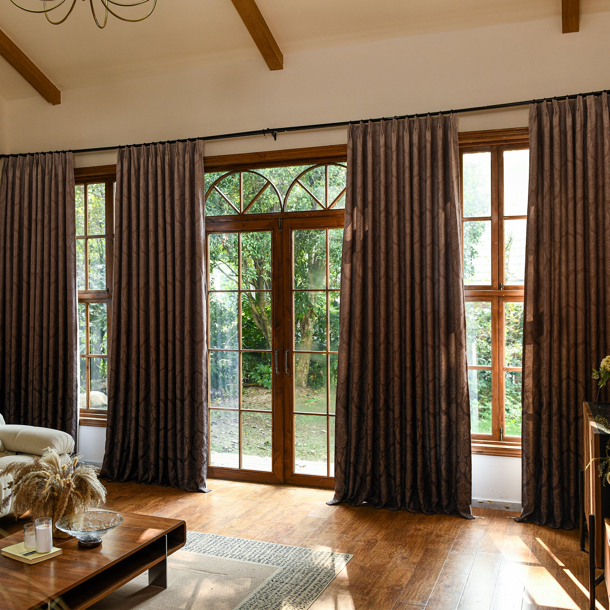 Luxury Silk-Fiber Ombre Blackout Curtains for Bedroom | DWCN Store ...