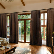 Custom Luxury Silk-Fiber Ombre Blackout Curtains