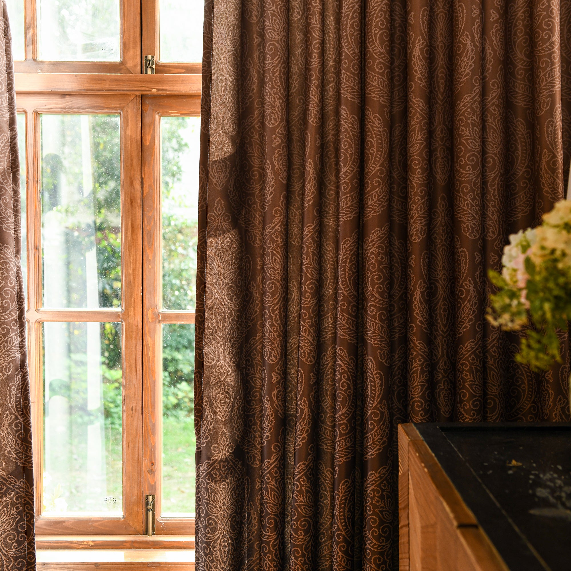 Custom Luxury Silk-Fiber Ombre Blackout Curtains