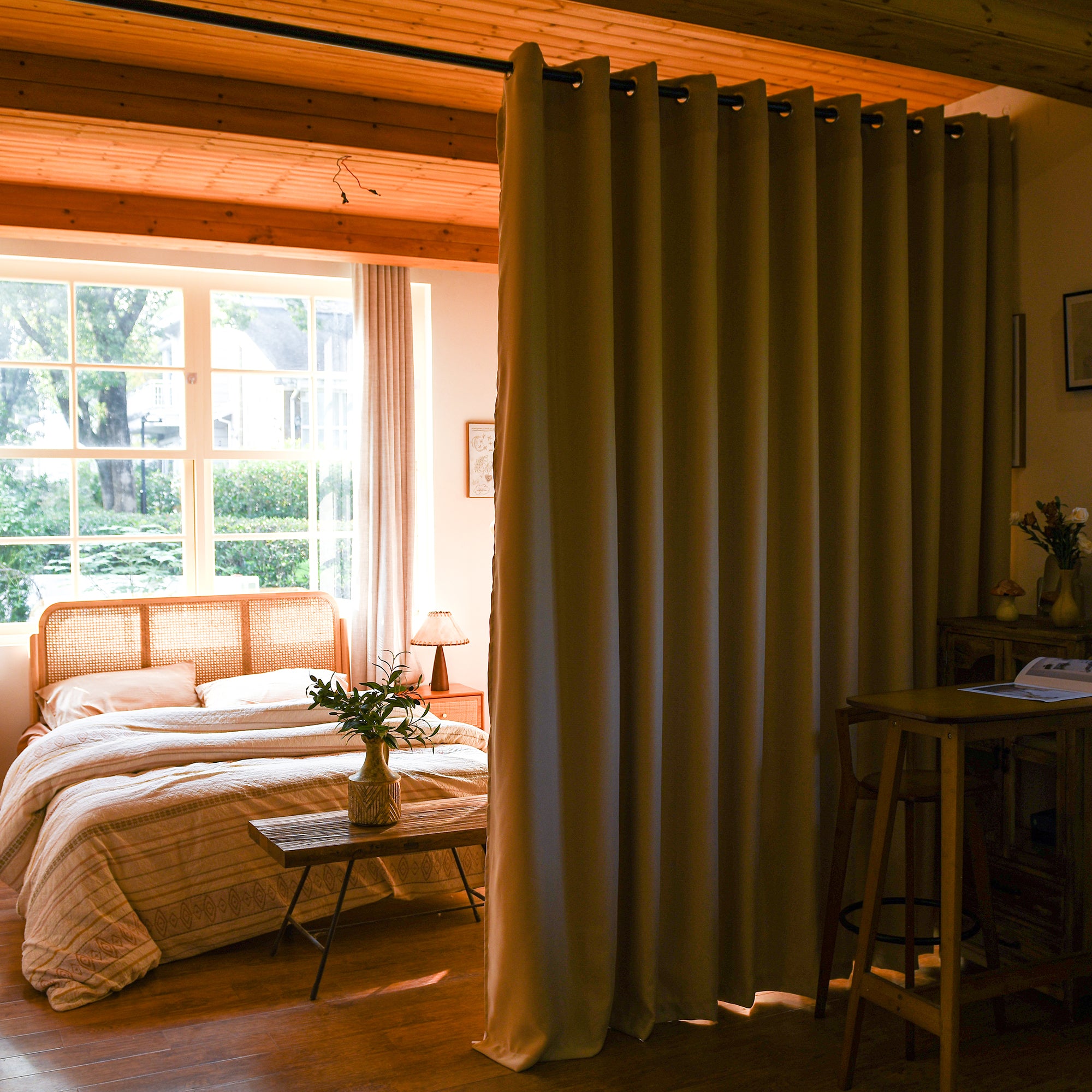 Custom Curtains: 1 Panel Wide Width Blackout Curtain, Room Divider Curtains