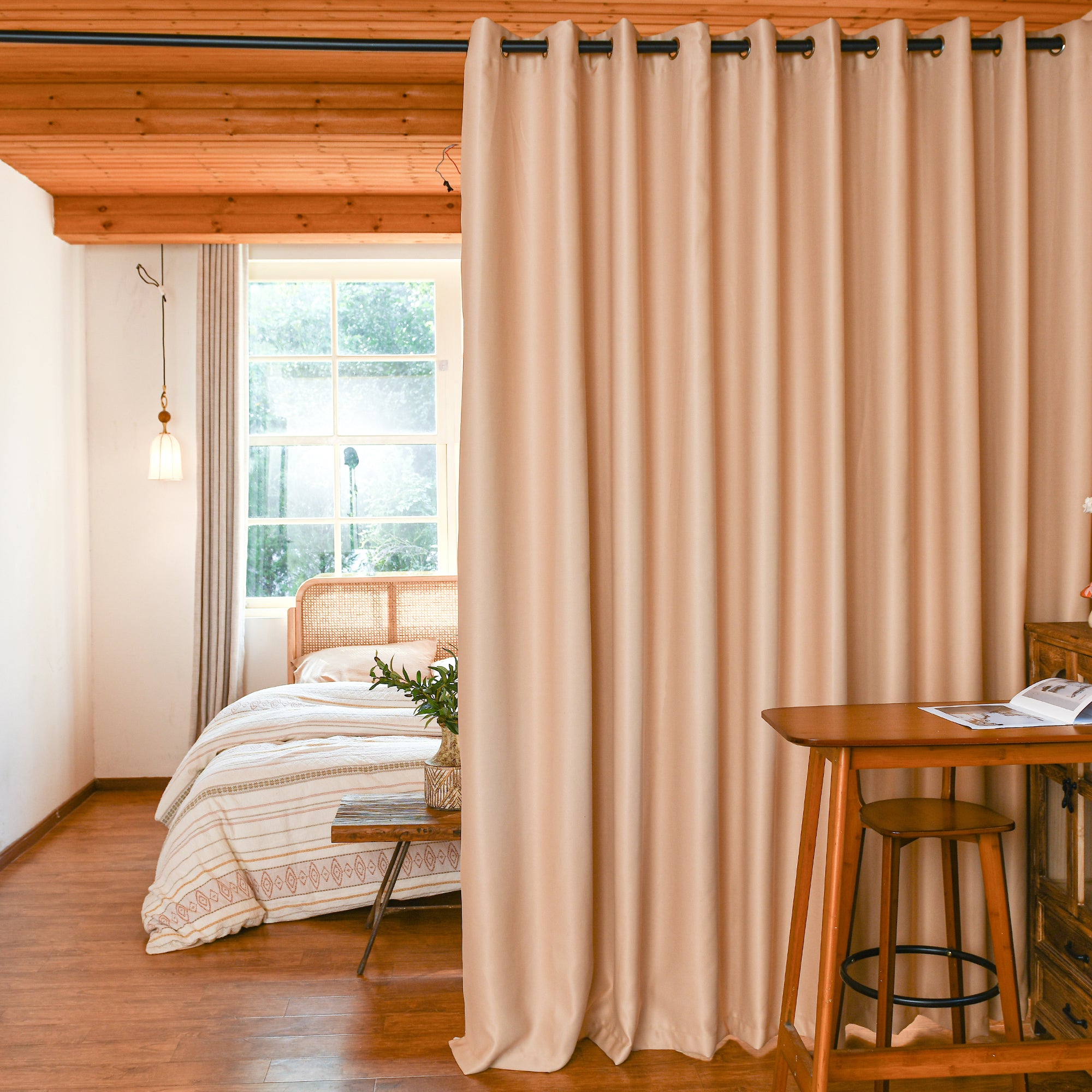 Custom Curtains: 1 Panel Wide Width Blackout Curtain, Room Divider Curtains