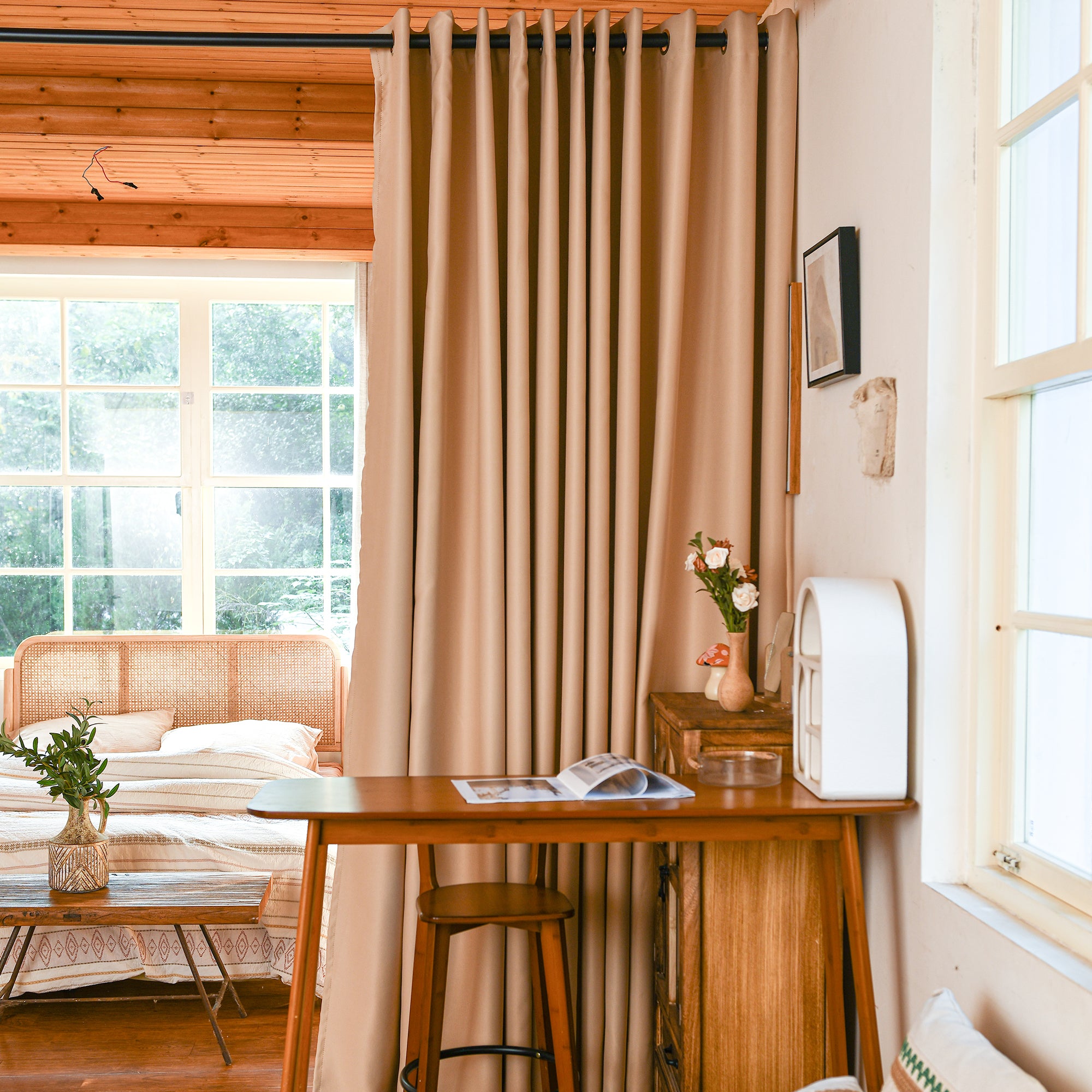 Custom Curtains: 1 Panel Wide Width Blackout Curtain, Room Divider Curtains