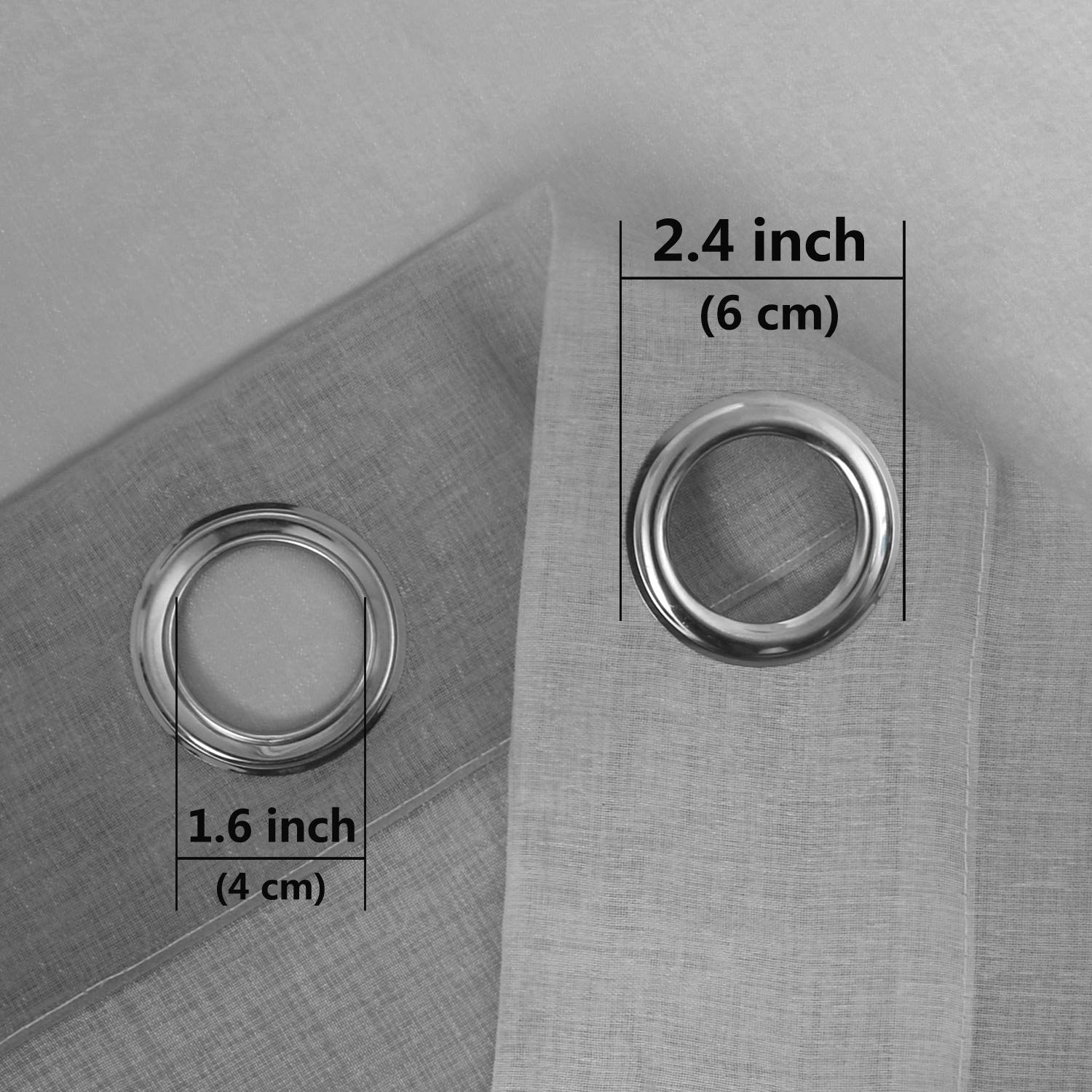Custom Curtains: Ombre Sheer Curtains, Set of 2 Panels