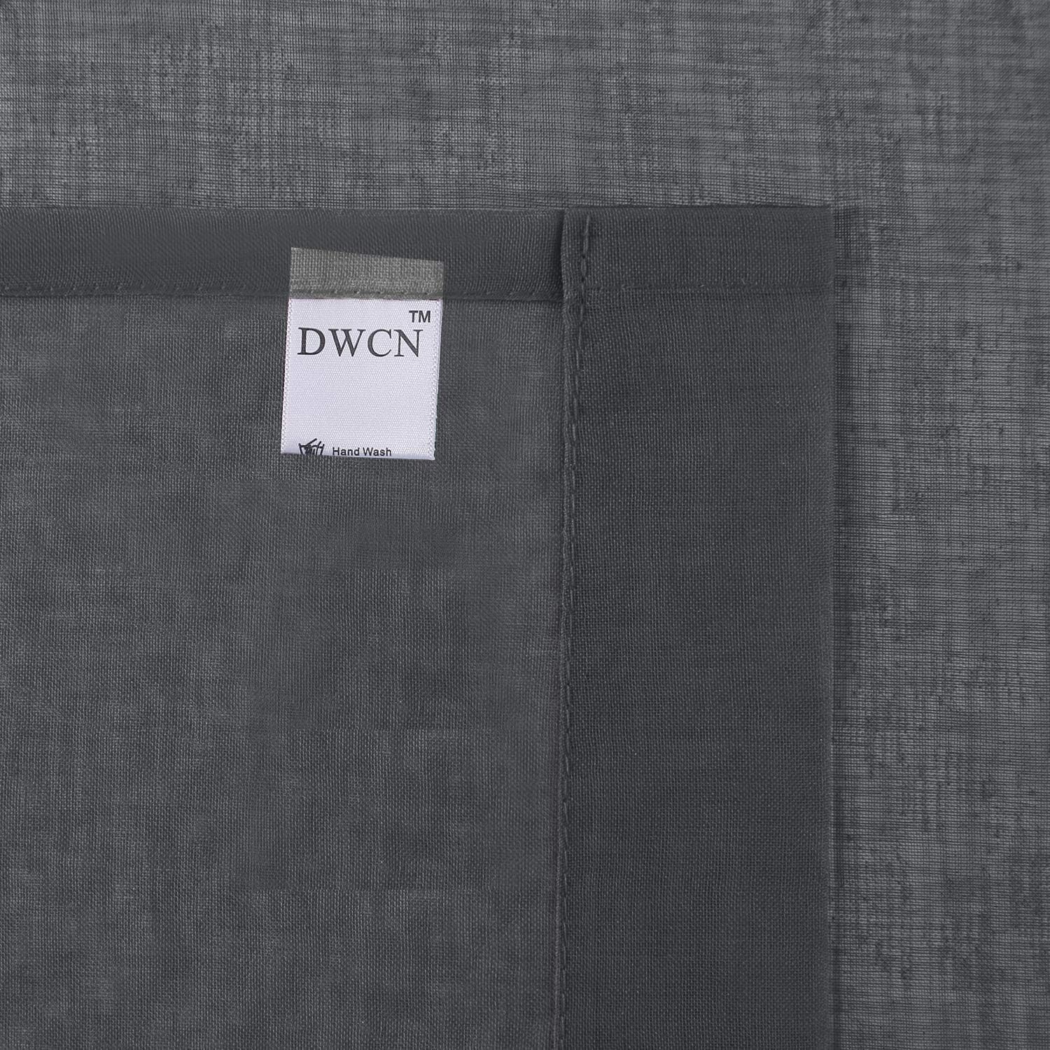DWCN Faux Linen Sheer Curtains - DWCN Official
