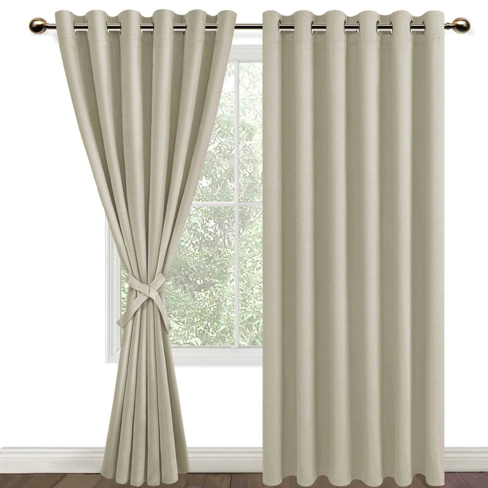Custom Curtains: 100% Blackout Curtains, Set of 2 Panels