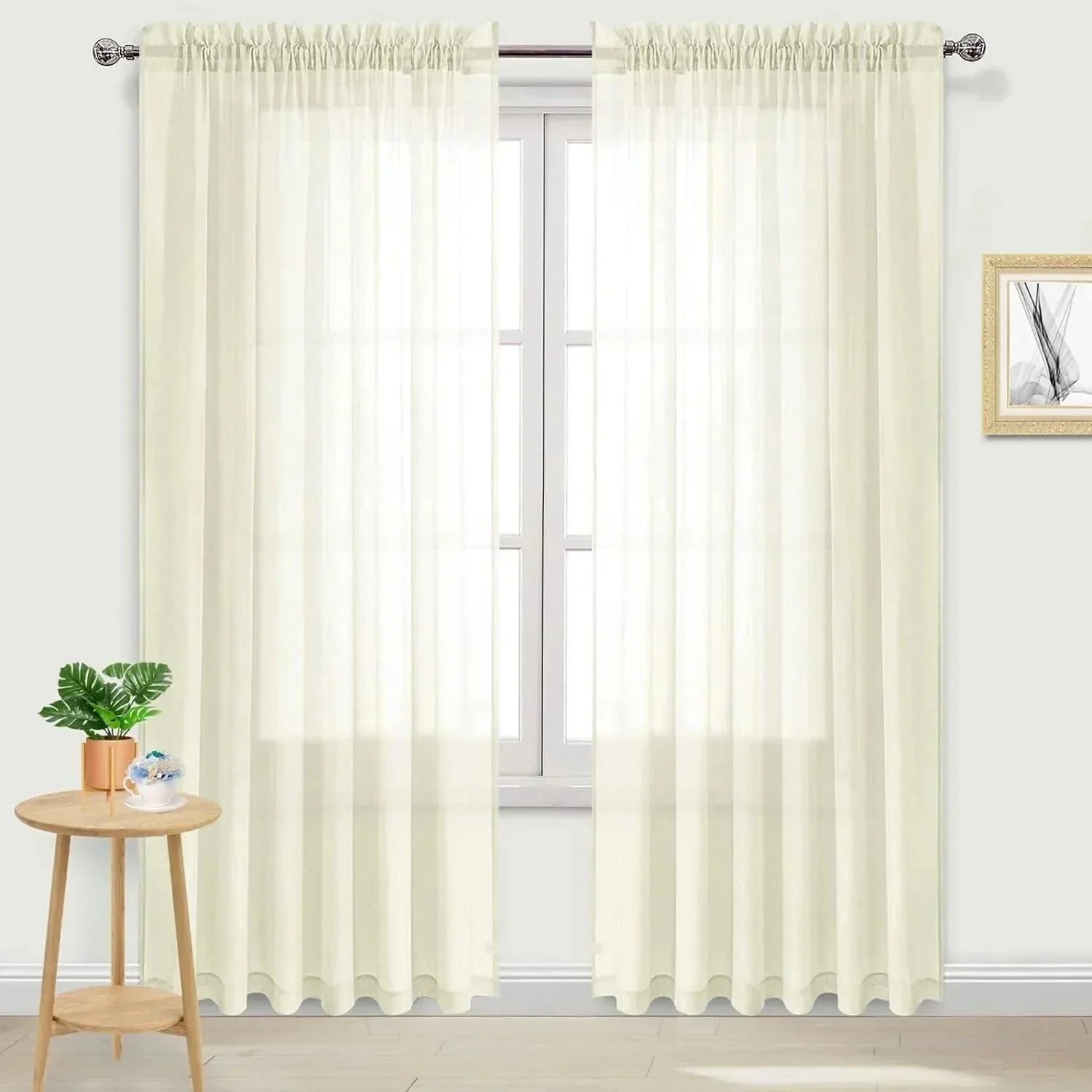 DWCN Rod Pocket Sheer Curtains - DWCN Official