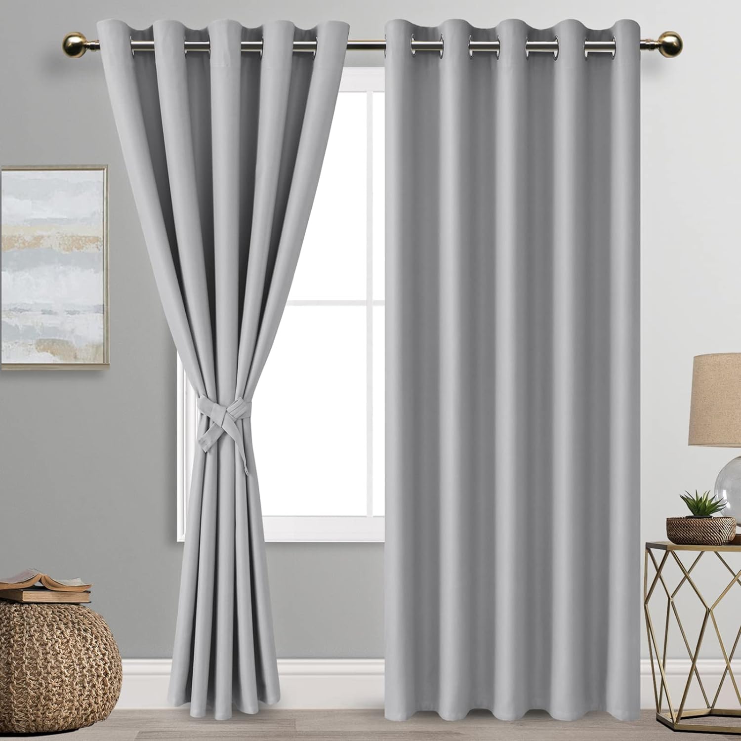Custom Curtains: 100% Blackout Curtains, Set of 2 Panels