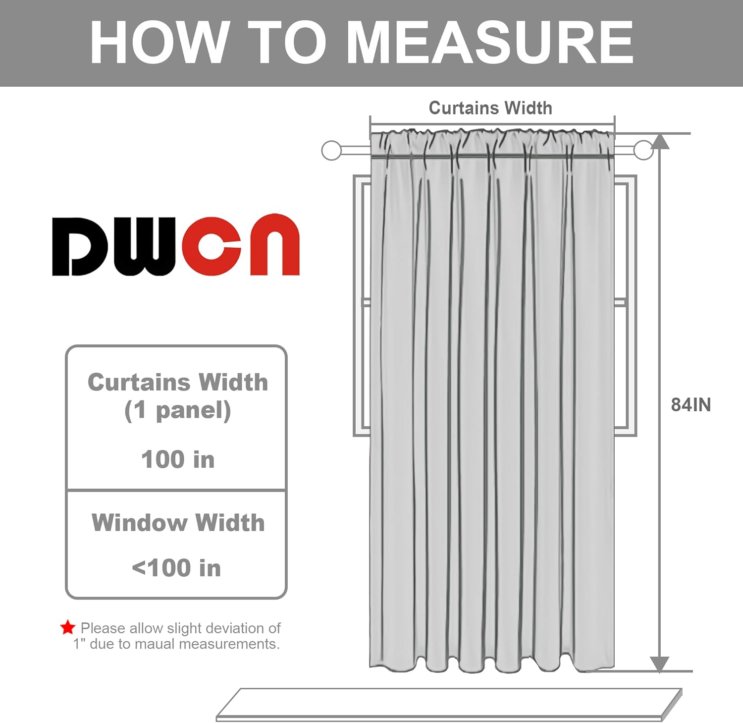 Custom Curtains: 1 Panel Wide Width Blackout Curtain, Room Divider Curtains