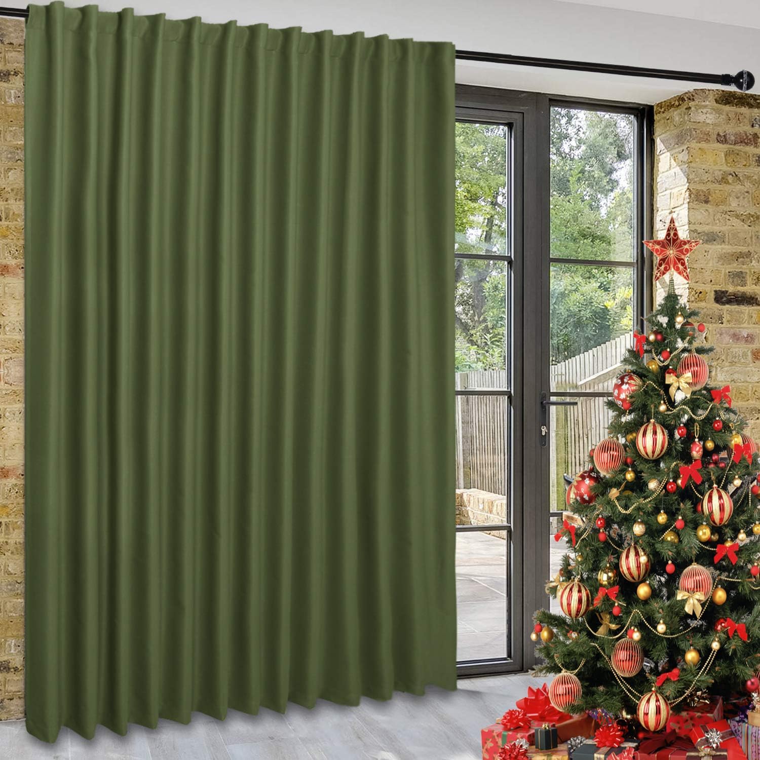 Custom Curtains: 1 Panel Wide Width Blackout Curtain, Room Divider Curtains