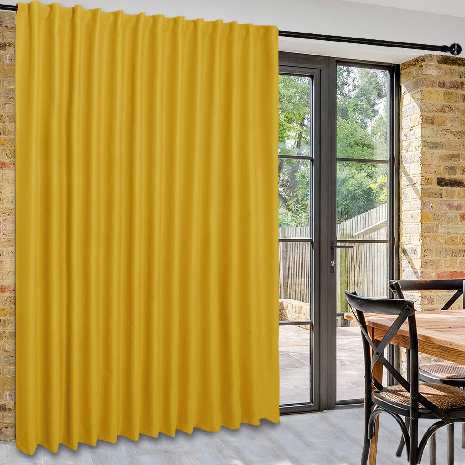 Custom Curtains: 1 Panel Wide Width Blackout Curtain, Room Divider Curtains