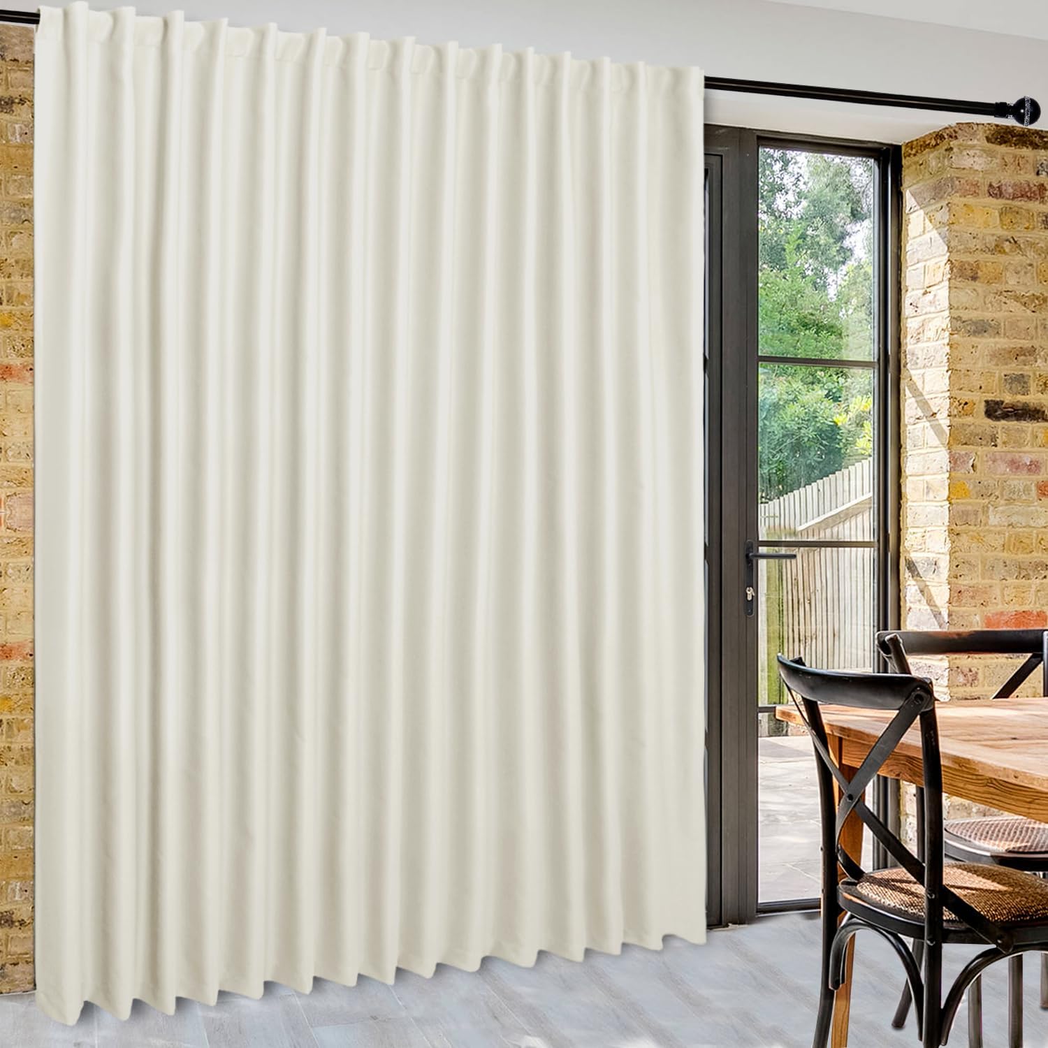 Custom Curtains: 1 Panel Wide Width Blackout Curtain, Room Divider Curtains