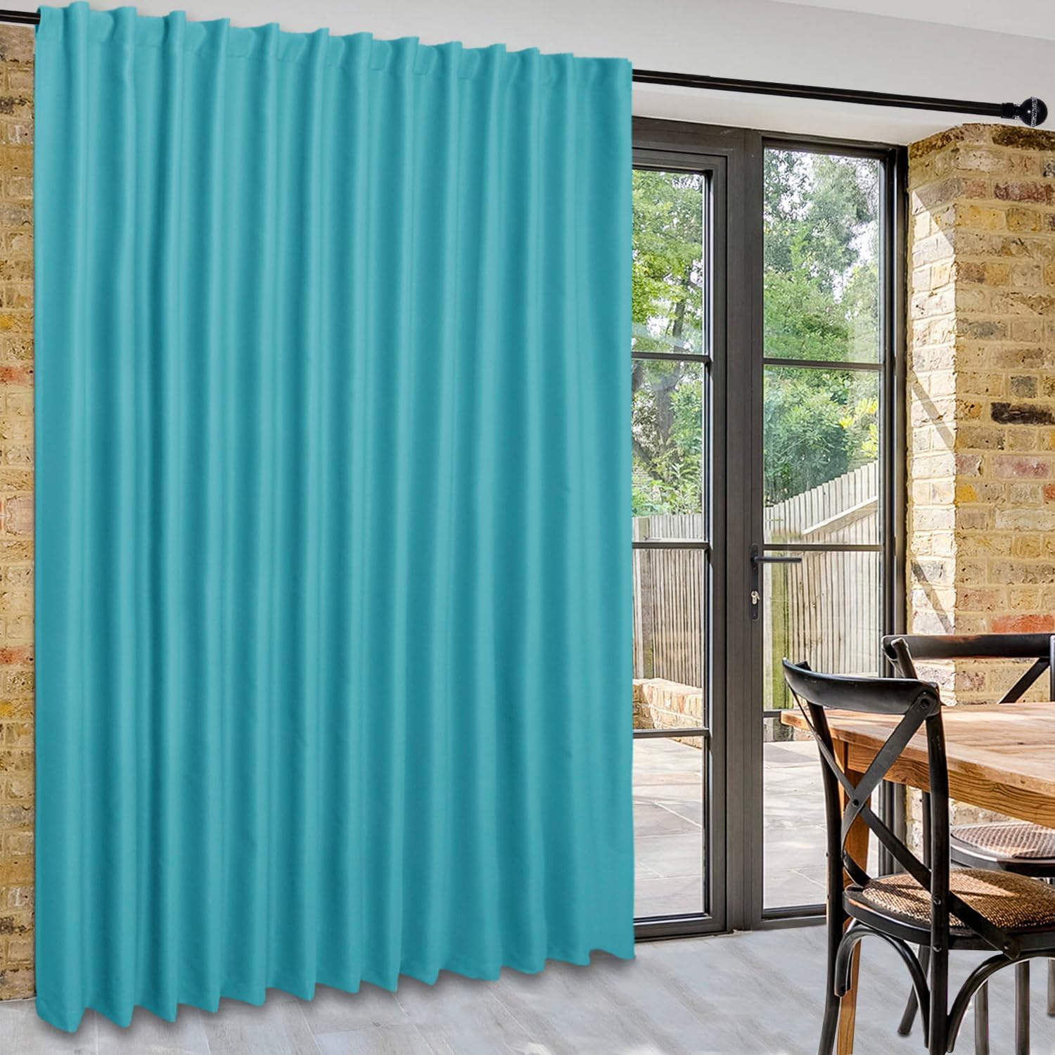 Custom Curtains: 1 Panel Wide Width Blackout Curtain, Room Divider Curtains