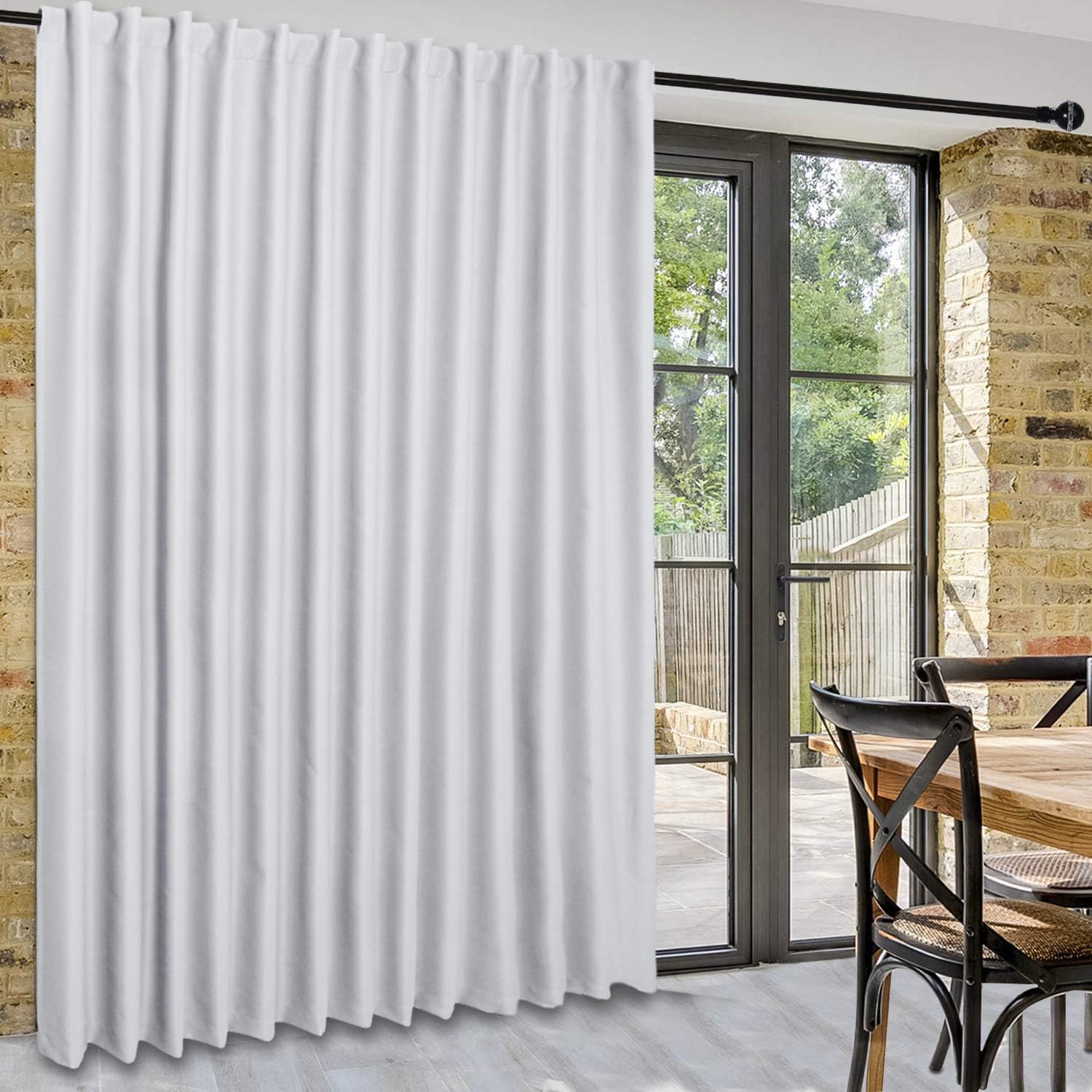 Custom Curtains: 1 Panel Wide Width Blackout Curtain, Room Divider Curtains