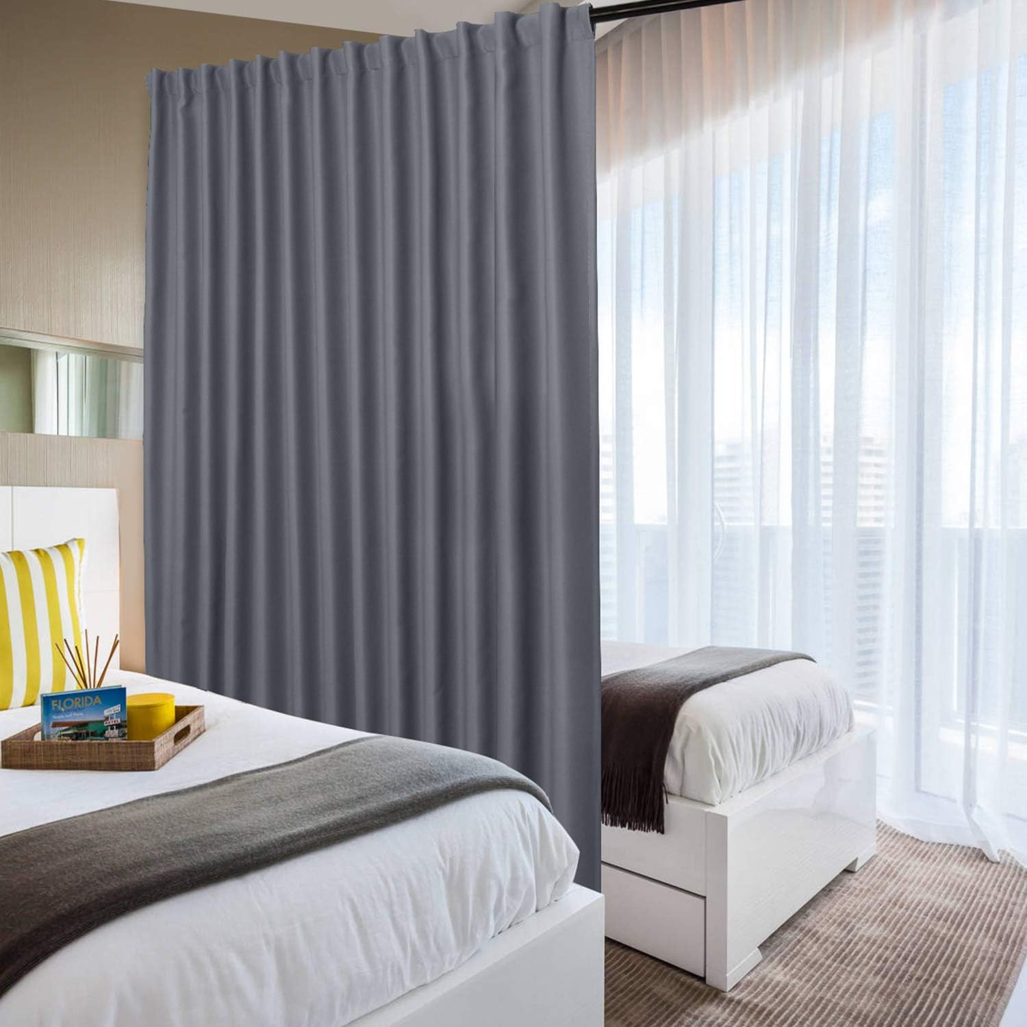 Custom Curtains: 1 Panel Wide Width Blackout Curtain, Room Divider Curtains