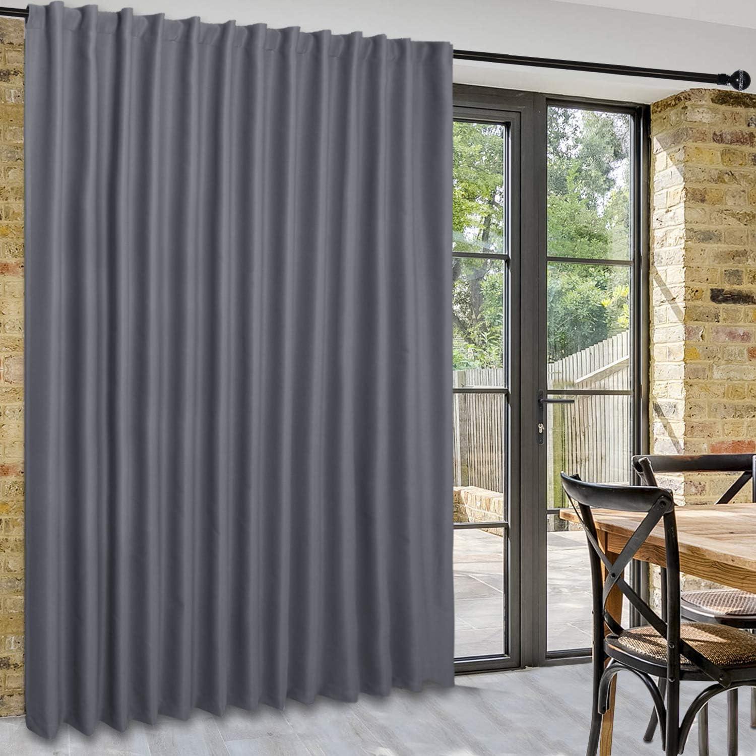 Custom Curtains: 1 Panel Wide Width Blackout Curtain, Room Divider Curtains