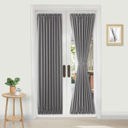 Custom Curtains: French Blackout Door Curtains, 1 Curtain Panel