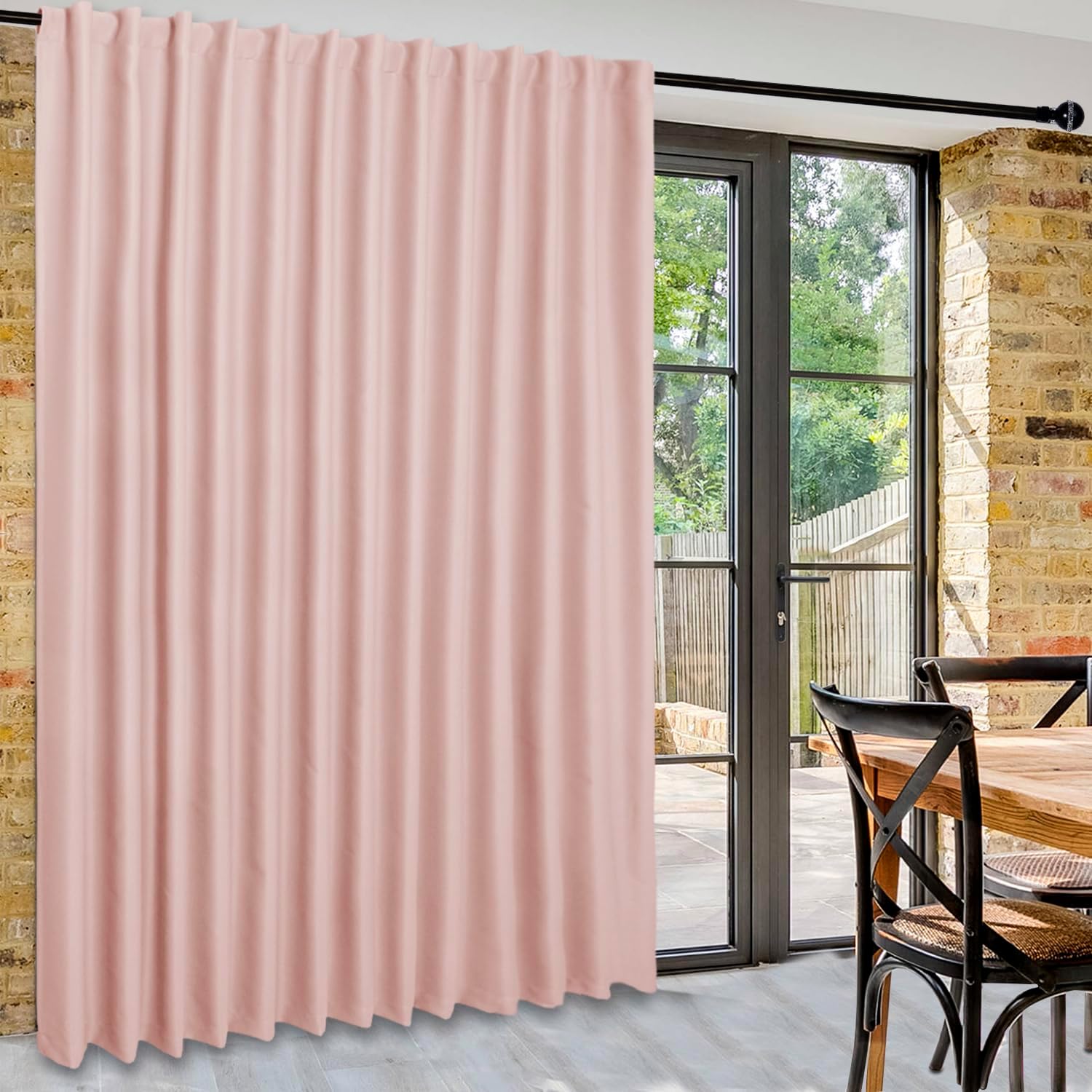 Custom Curtains: 1 Panel Wide Width Blackout Curtain, Room Divider Curtains