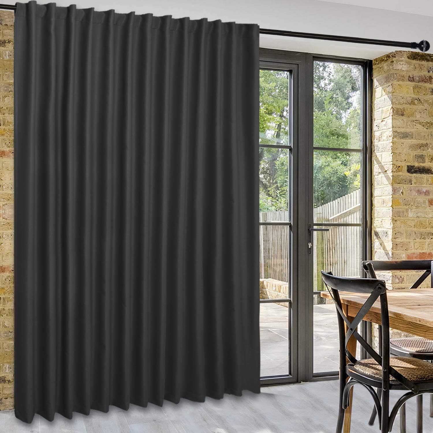 Custom Curtains: 1 Panel Wide Width Blackout Curtain, Room Divider Curtains