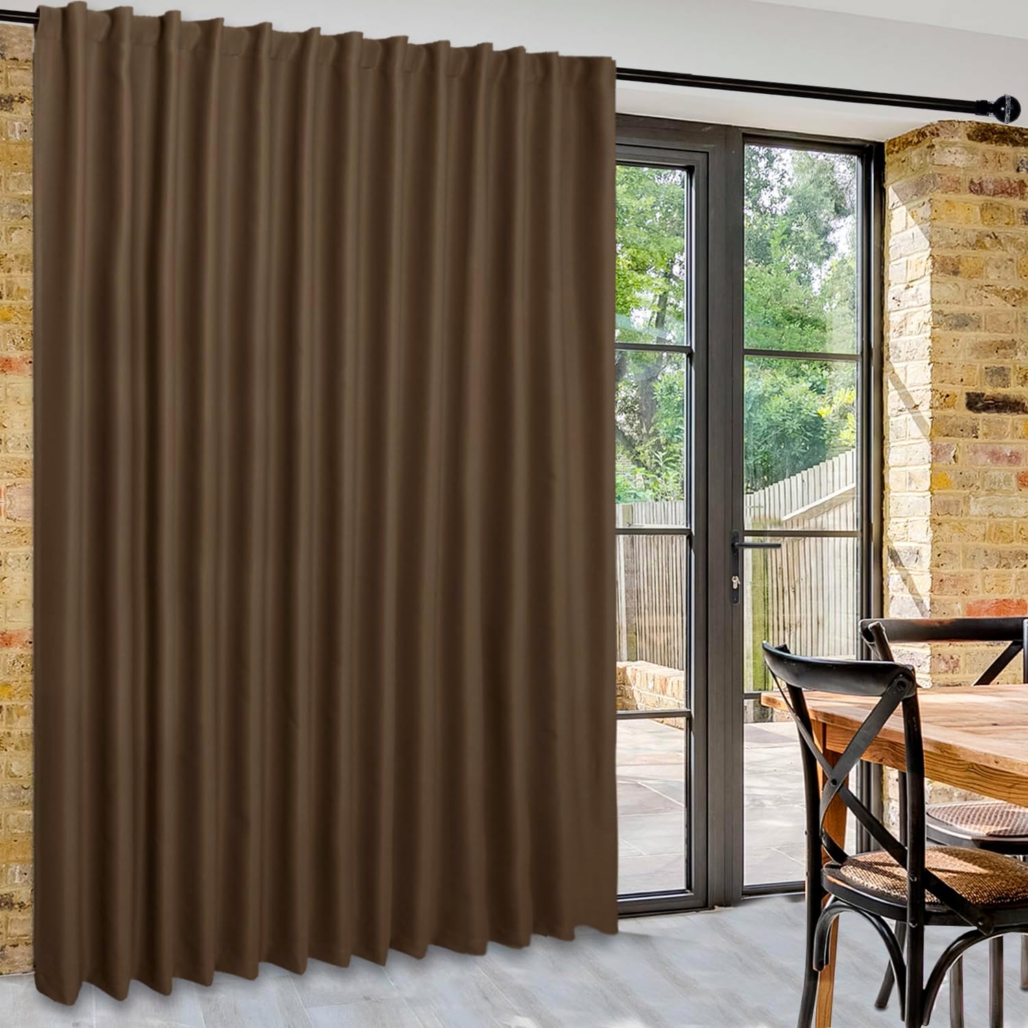 Custom Curtains: 1 Panel Wide Width Blackout Curtain, Room Divider Curtains