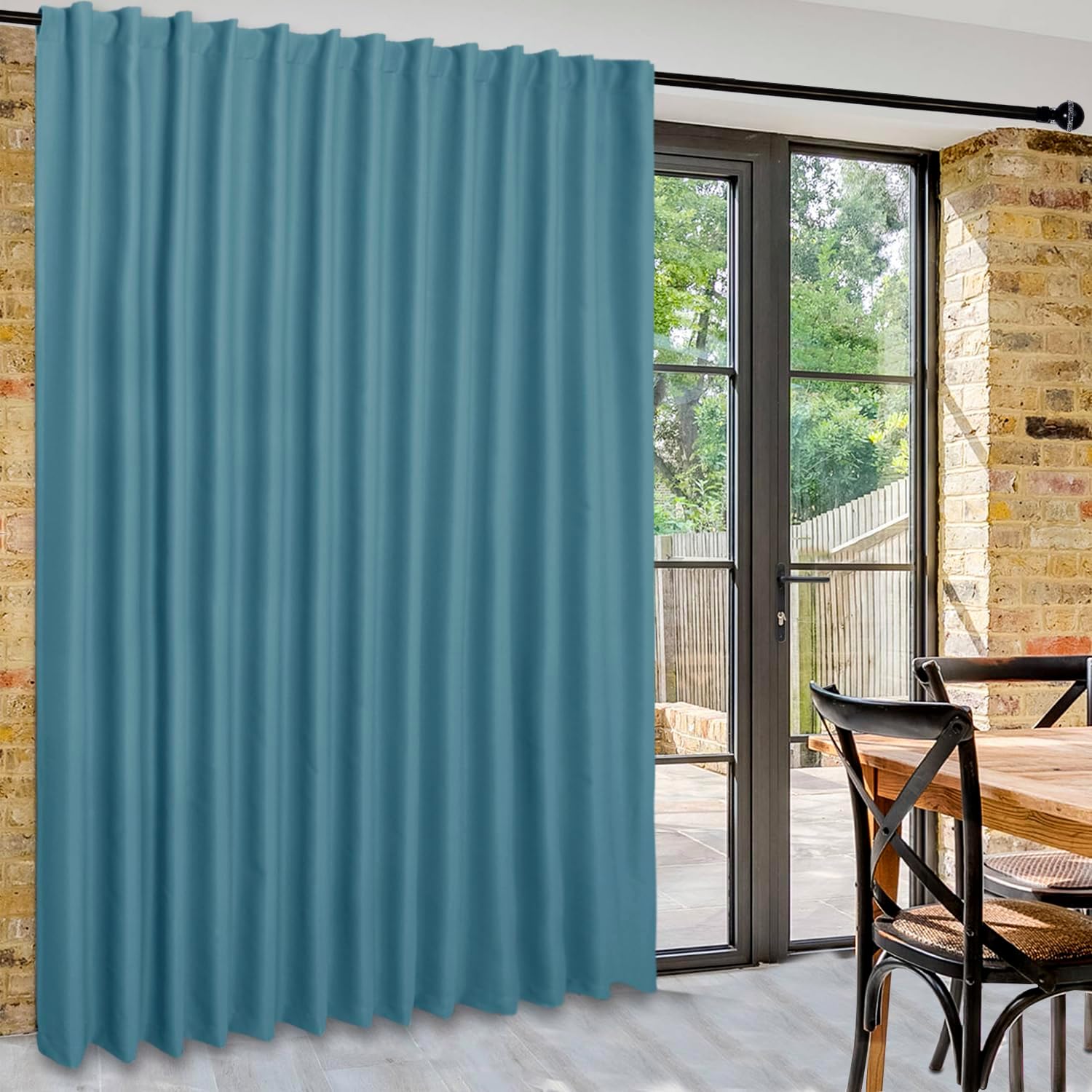 Custom Curtains: 1 Panel Wide Width Blackout Curtain, Room Divider Curtains