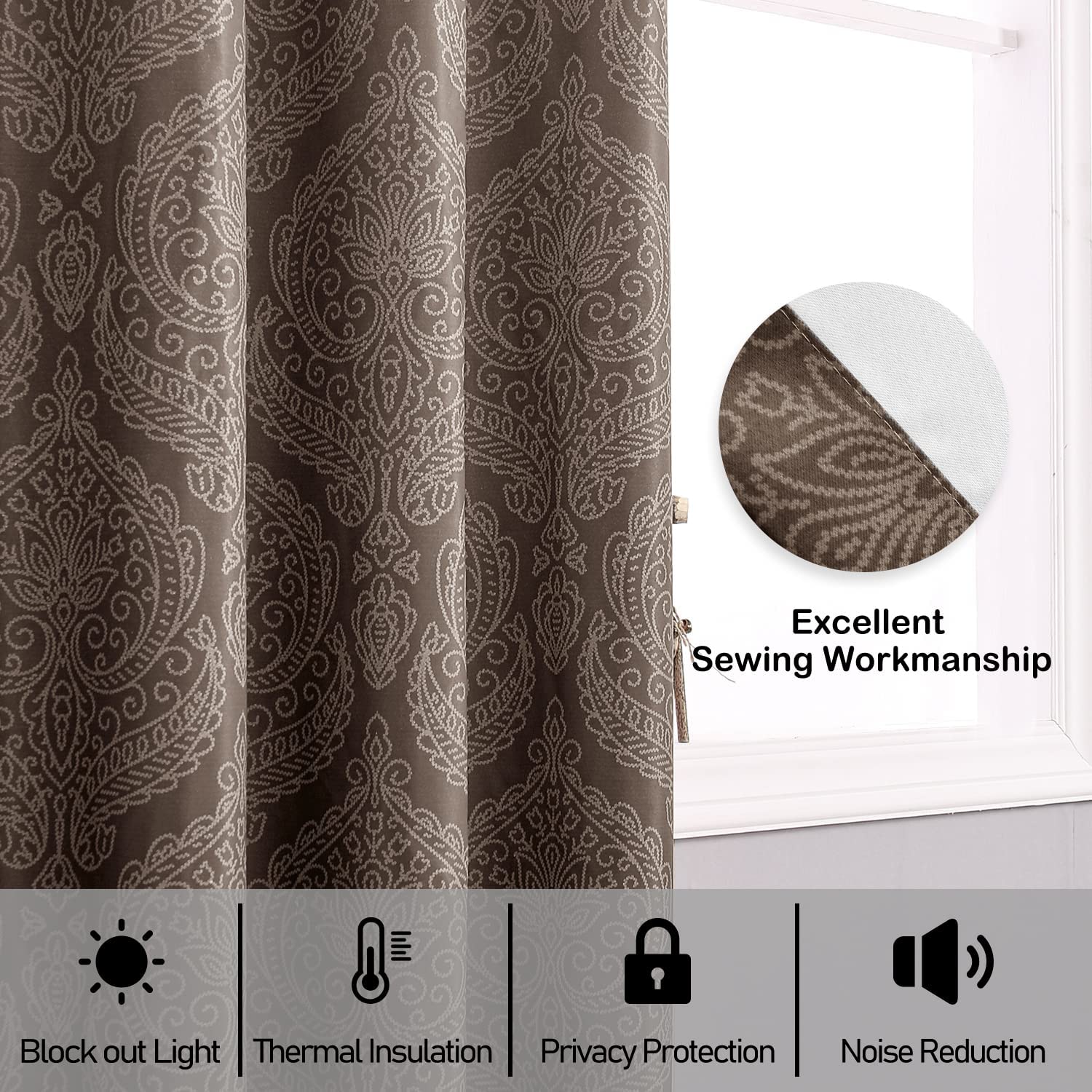 DWCN Ombre Blackout Curtains - DWCN Official