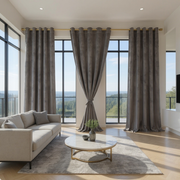 Custom Curtains: Velvet Blackout Curtains, Set of 2 Panels