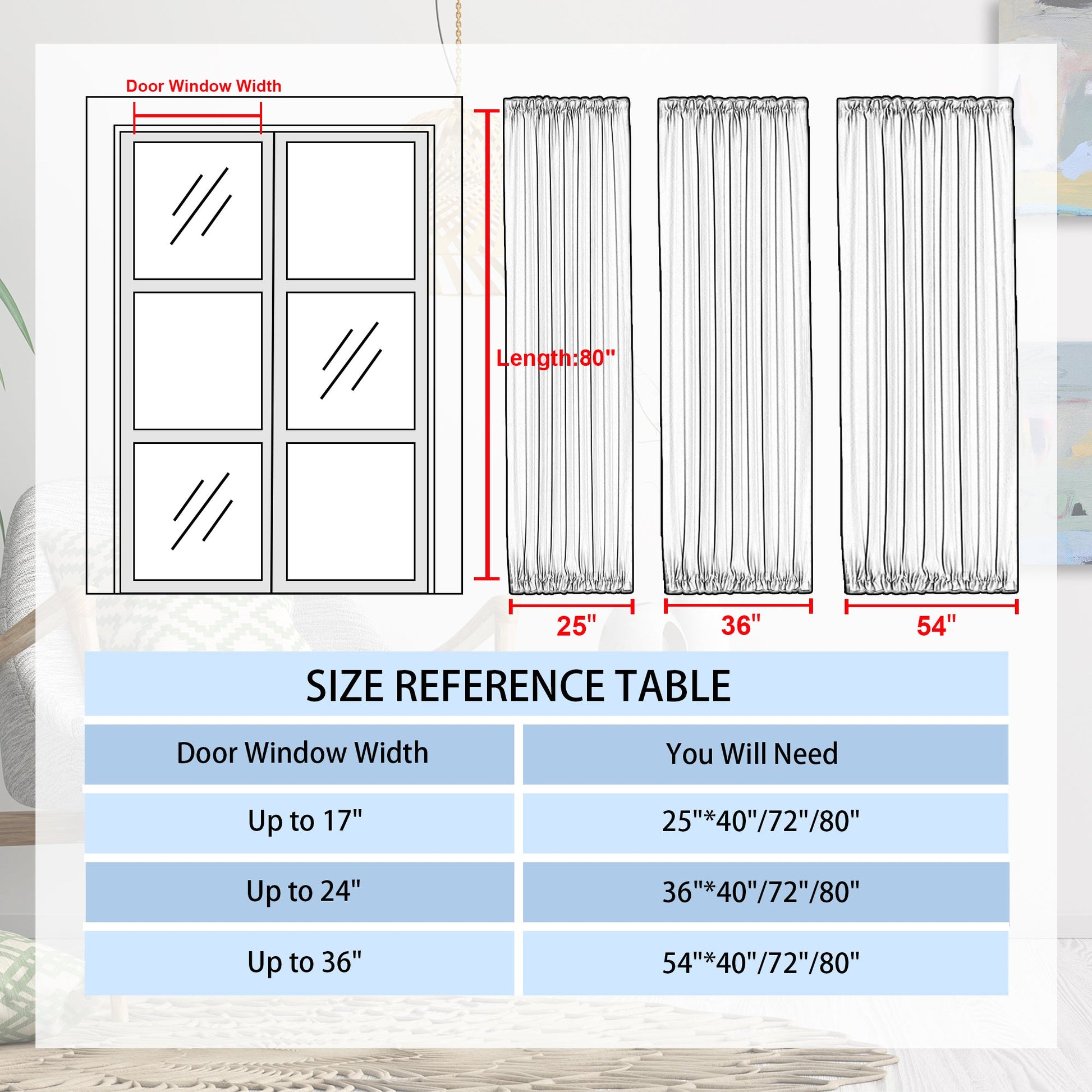 DWCN Blackout Door Curtains - DWCN Official