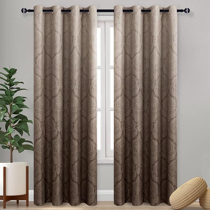 Custom Curtains: Ombre Blackout Curtains, Set of 2 Panels