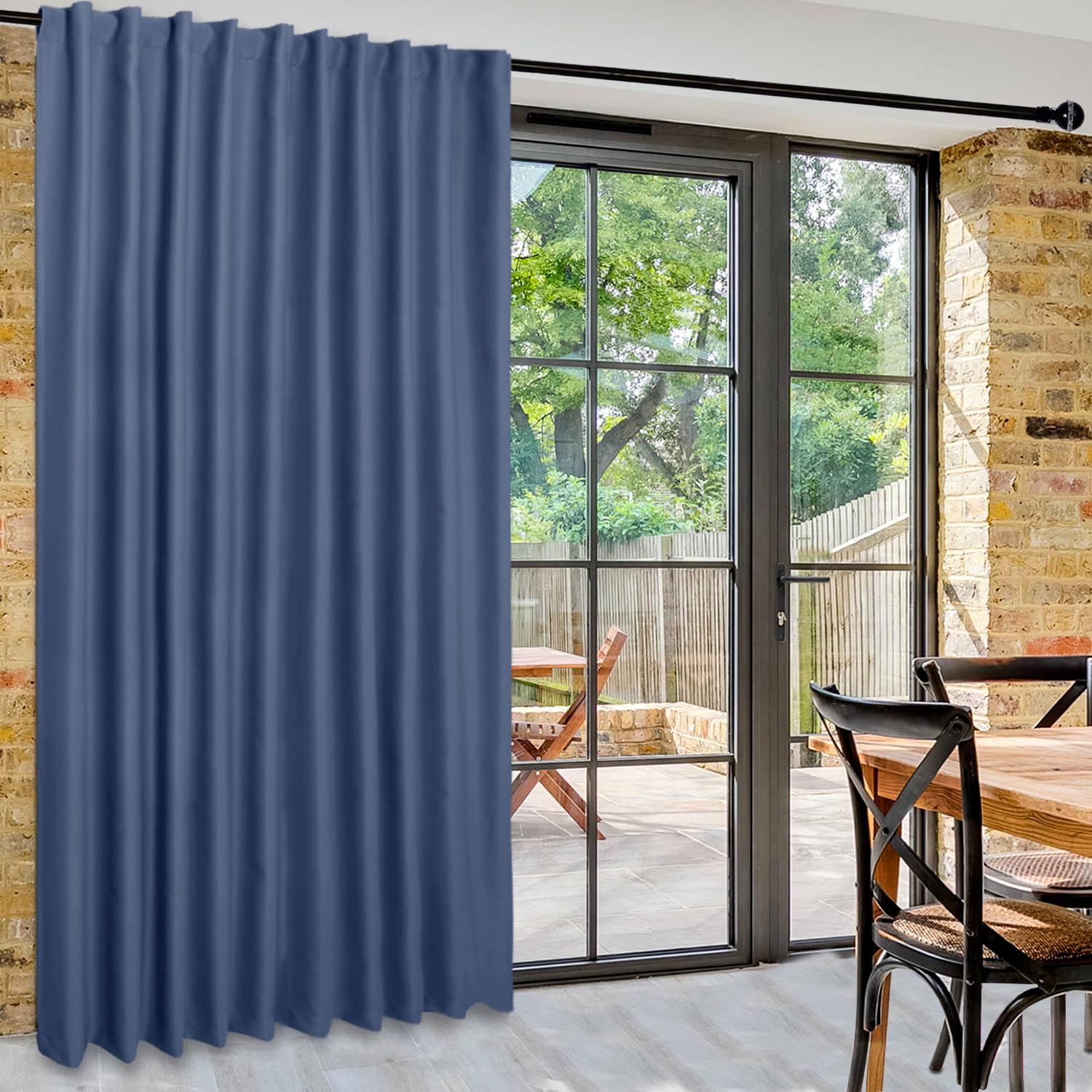 Custom Curtains: 1 Panel Wide Width Blackout Curtain, Room Divider Curtains