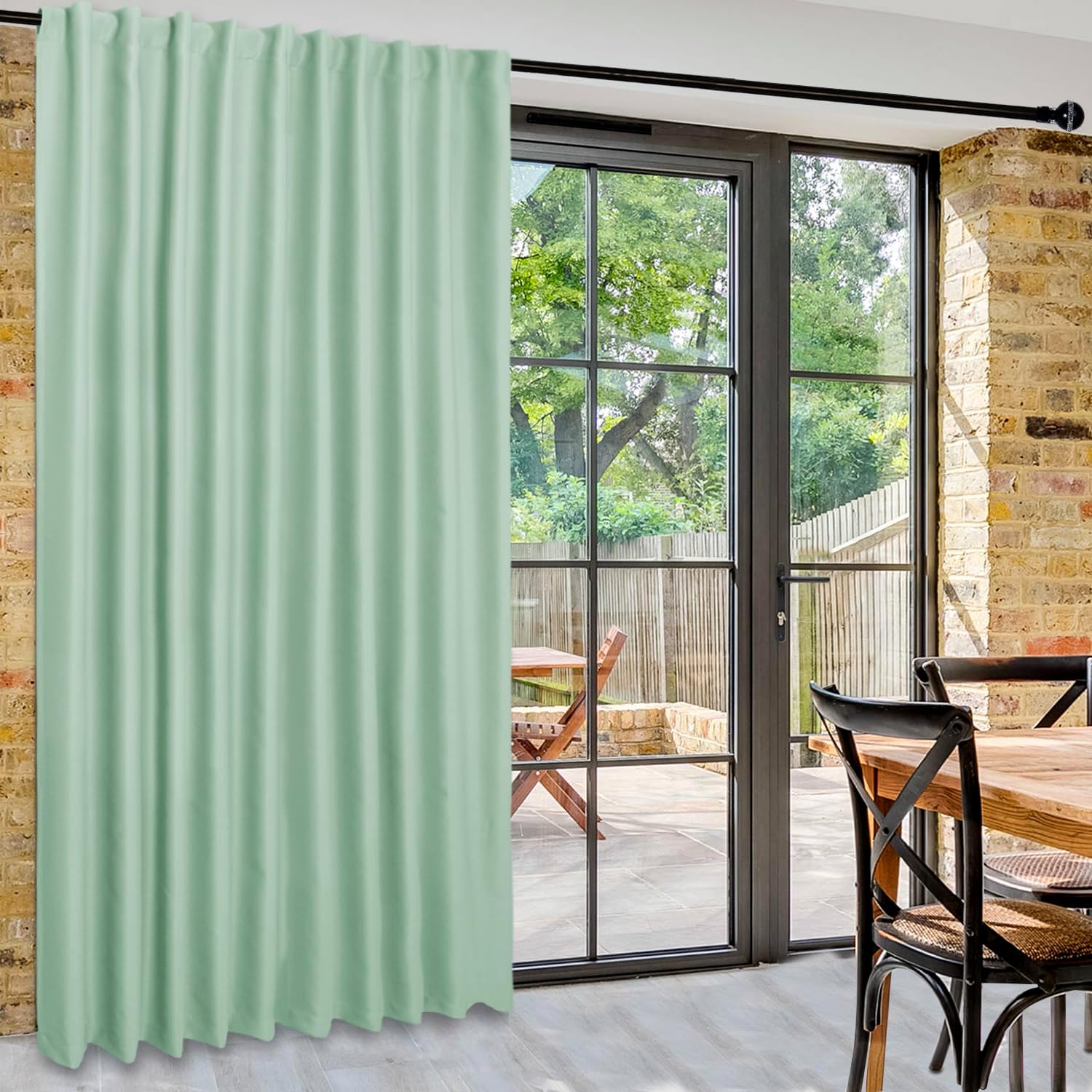 Custom Curtains: 1 Panel Wide Width Blackout Curtain, Room Divider Curtains