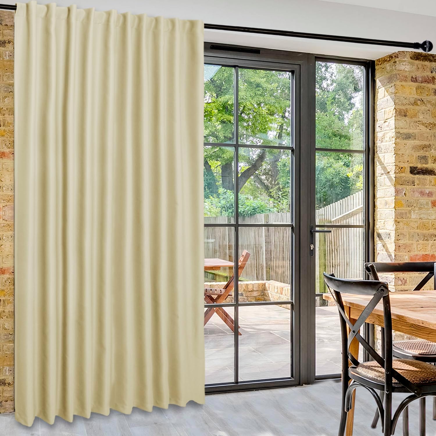 Custom Curtains: 1 Panel Wide Width Blackout Curtain, Room Divider Curtains