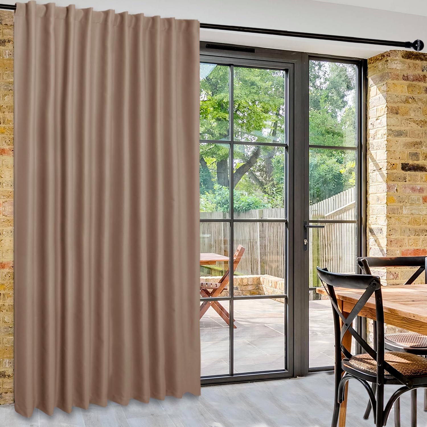 Custom Curtains: 1 Panel Wide Width Blackout Curtain, Room Divider Curtains